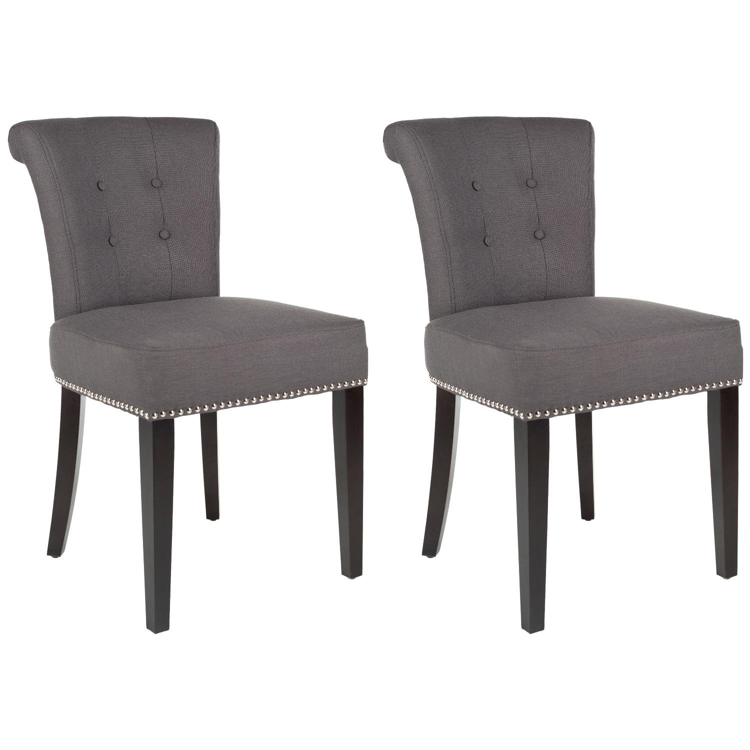 Safavieh Charcoal Dining Chairs - Pair