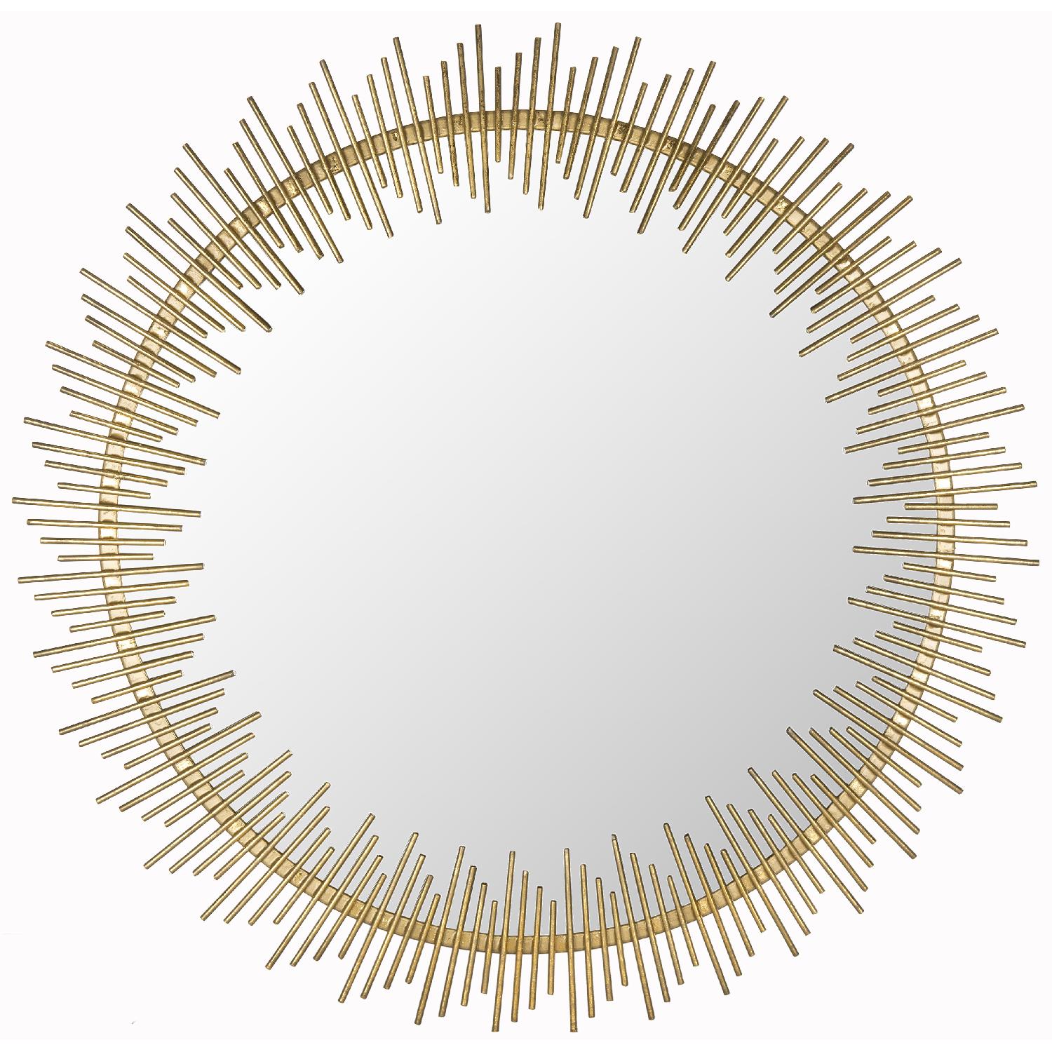 Safavieh Antique Gold Sunray Circle Mirror - image-0