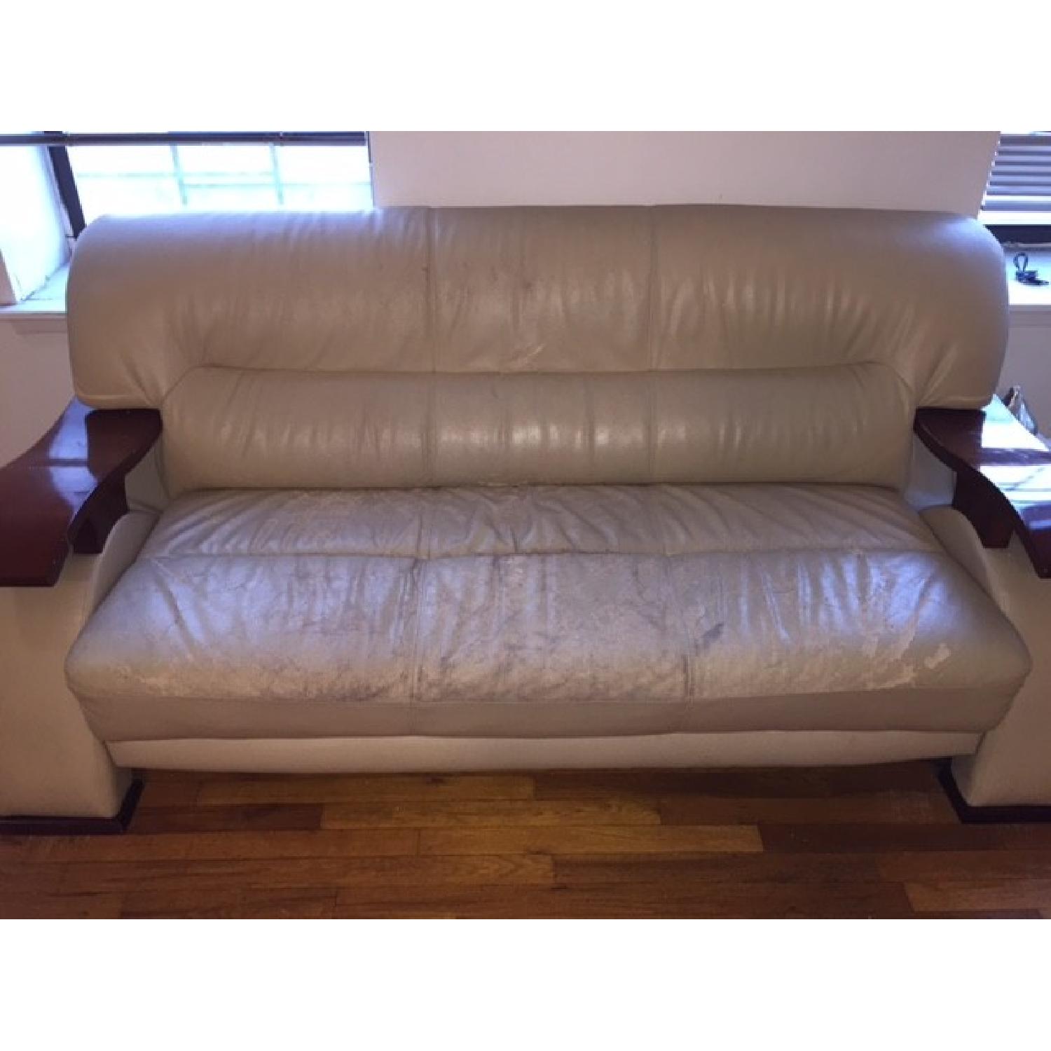 Ashley Leather Sofa - image-1