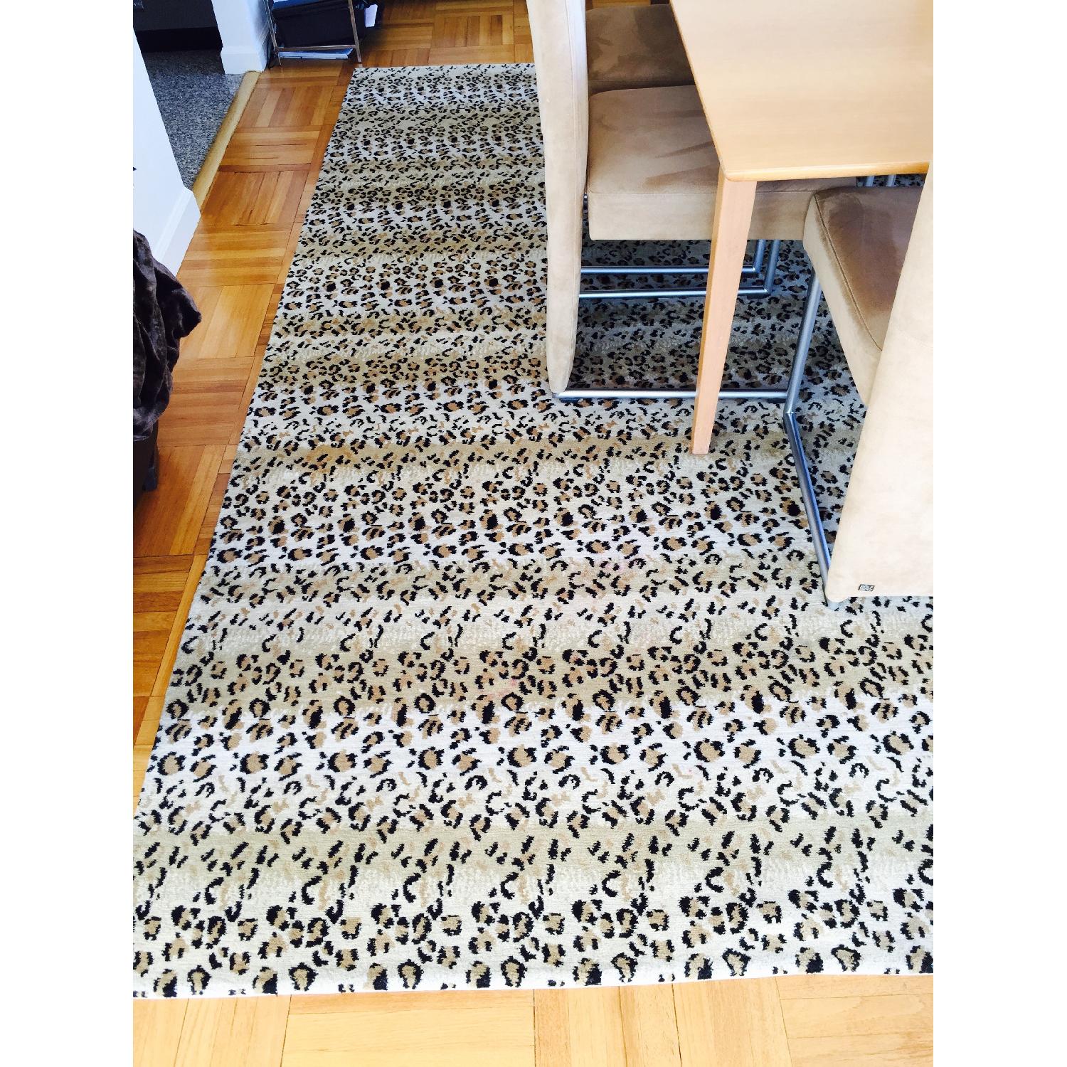 Harrods of London Leopard Wool Rug - image-5