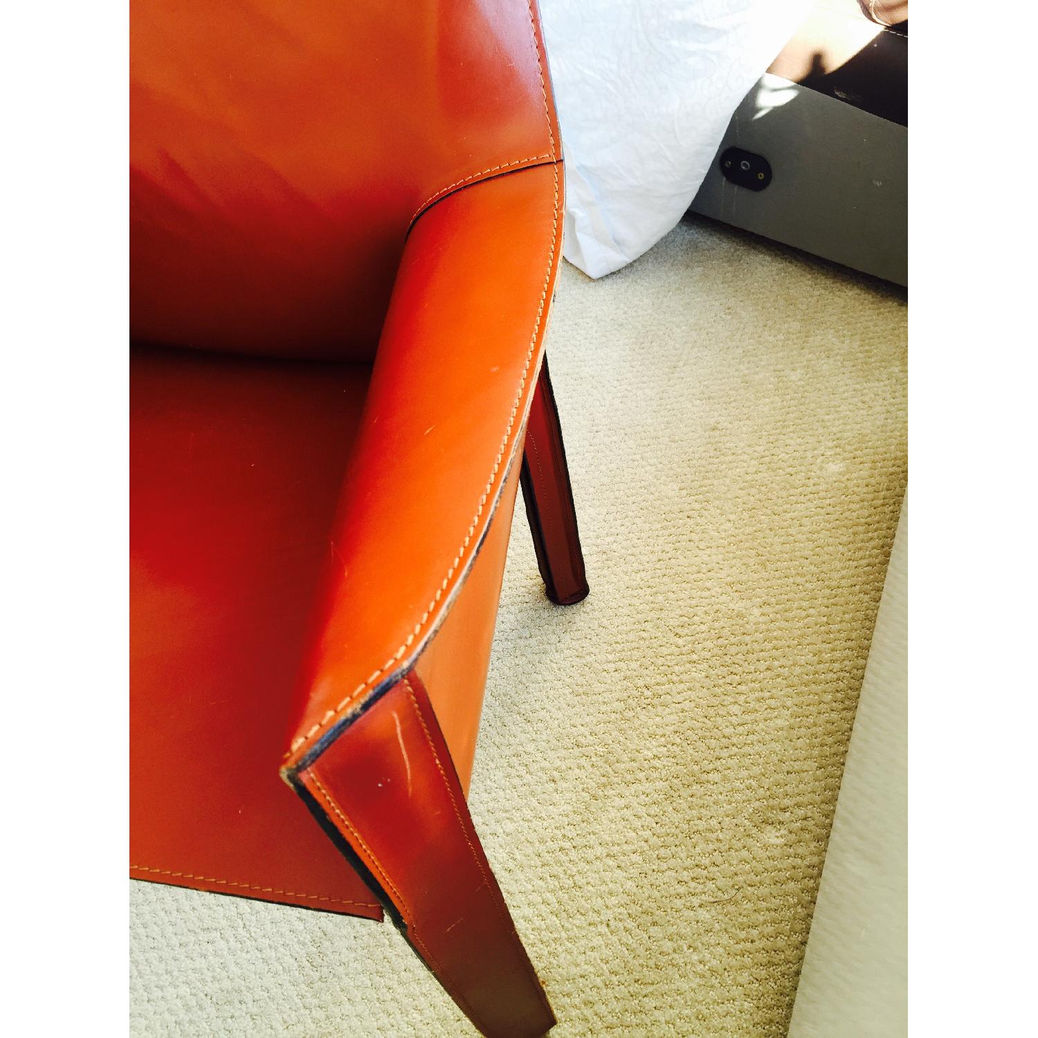 Cassina Leather Stitched Chair - image-3