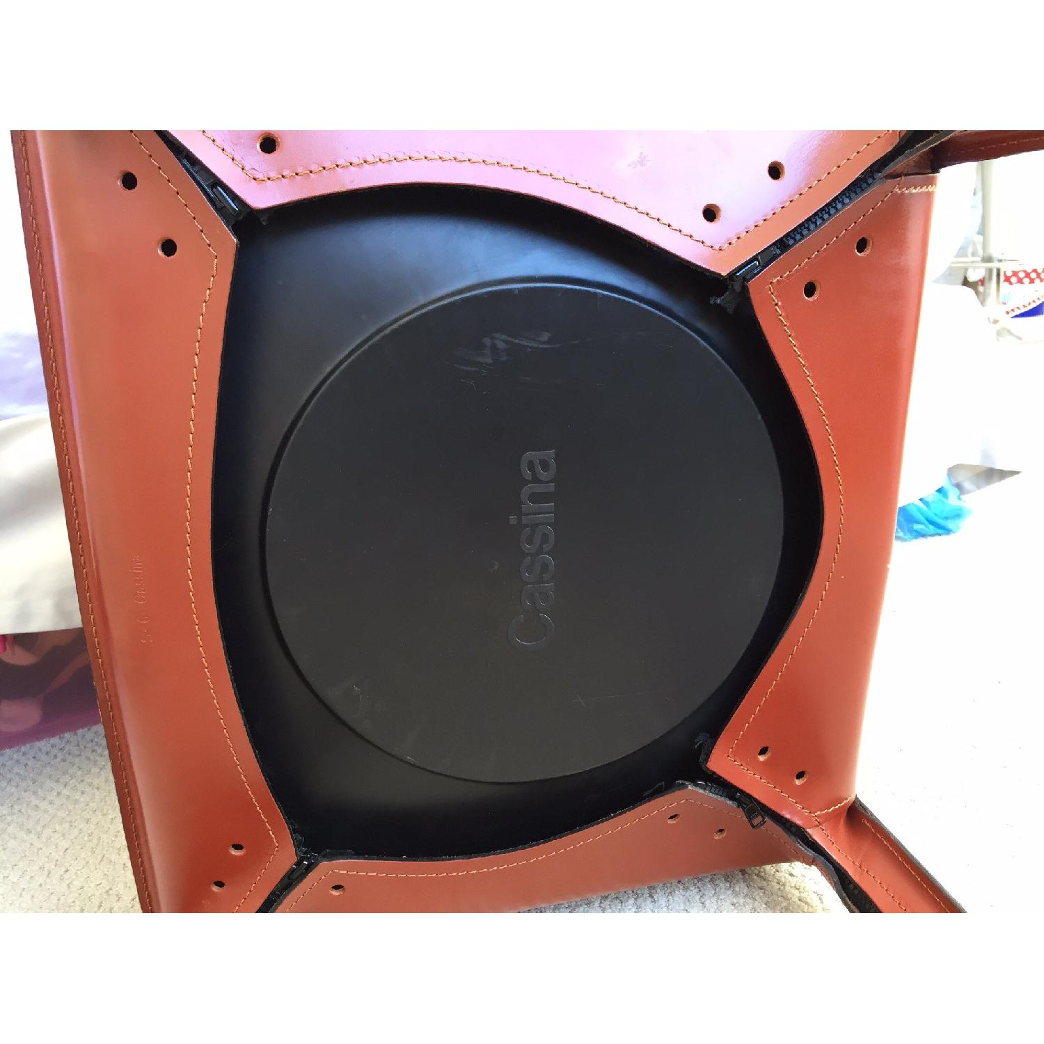 Cassina Leather Stitched Chair - image-5