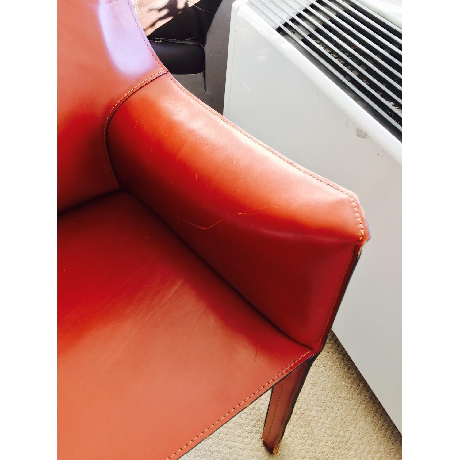 Cassina Leather Stitched Chair - image-7