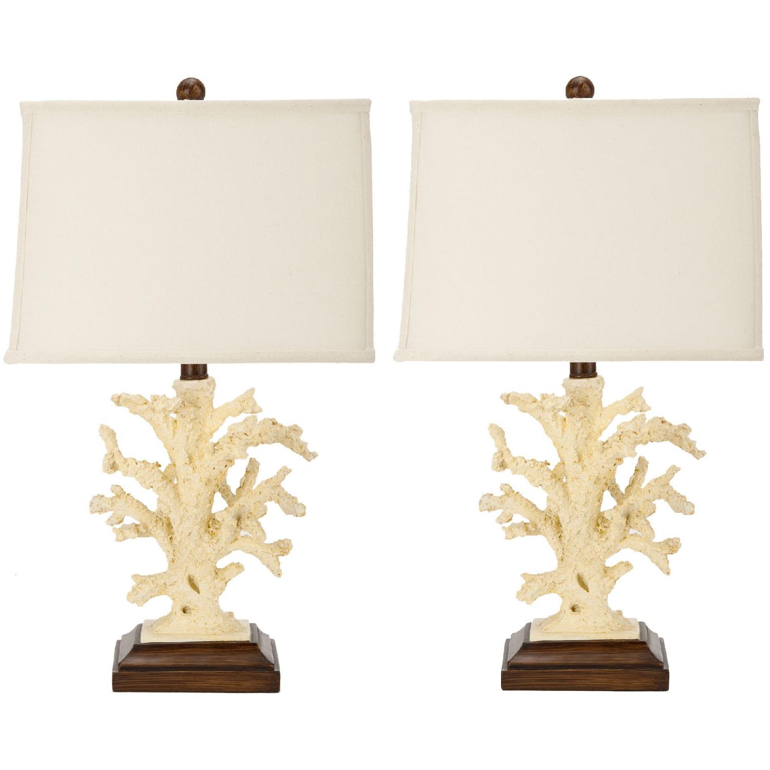 Safavieh Cream Table Lamps - Pair - image-0