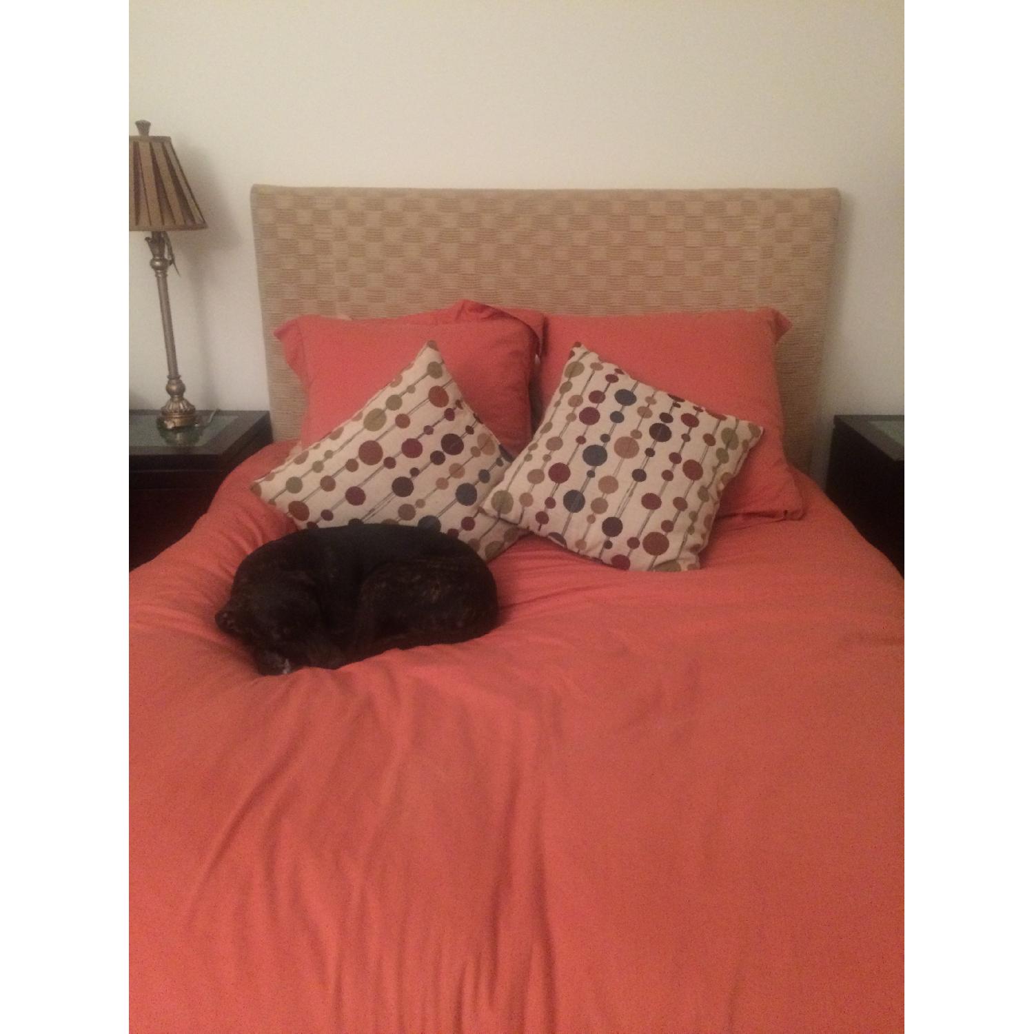 Custom Queen Size Bed Frame w/ Headboard - image-1