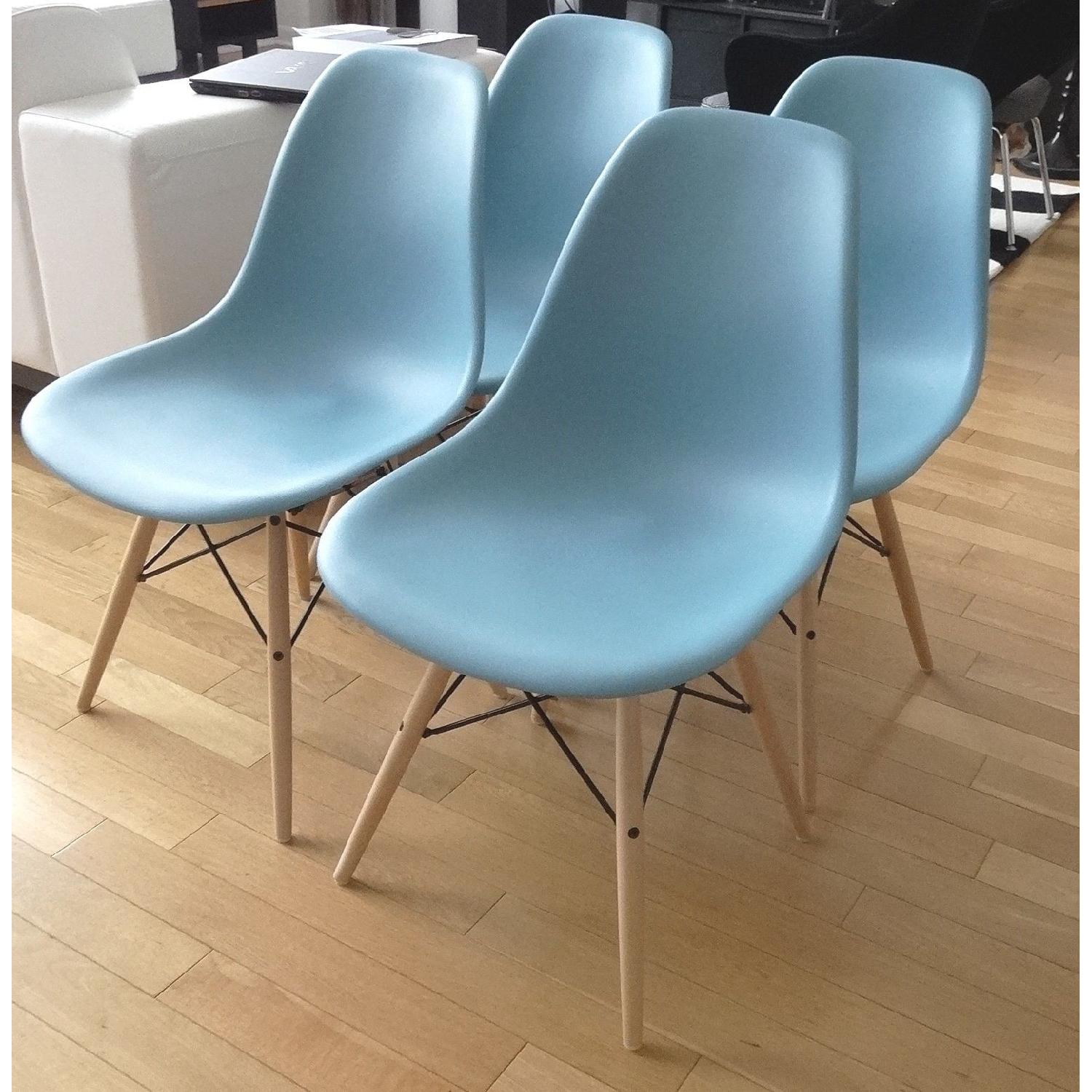 Herman Miller Eames Molded Plastic Side Chairs - Set of 4 - image-1
