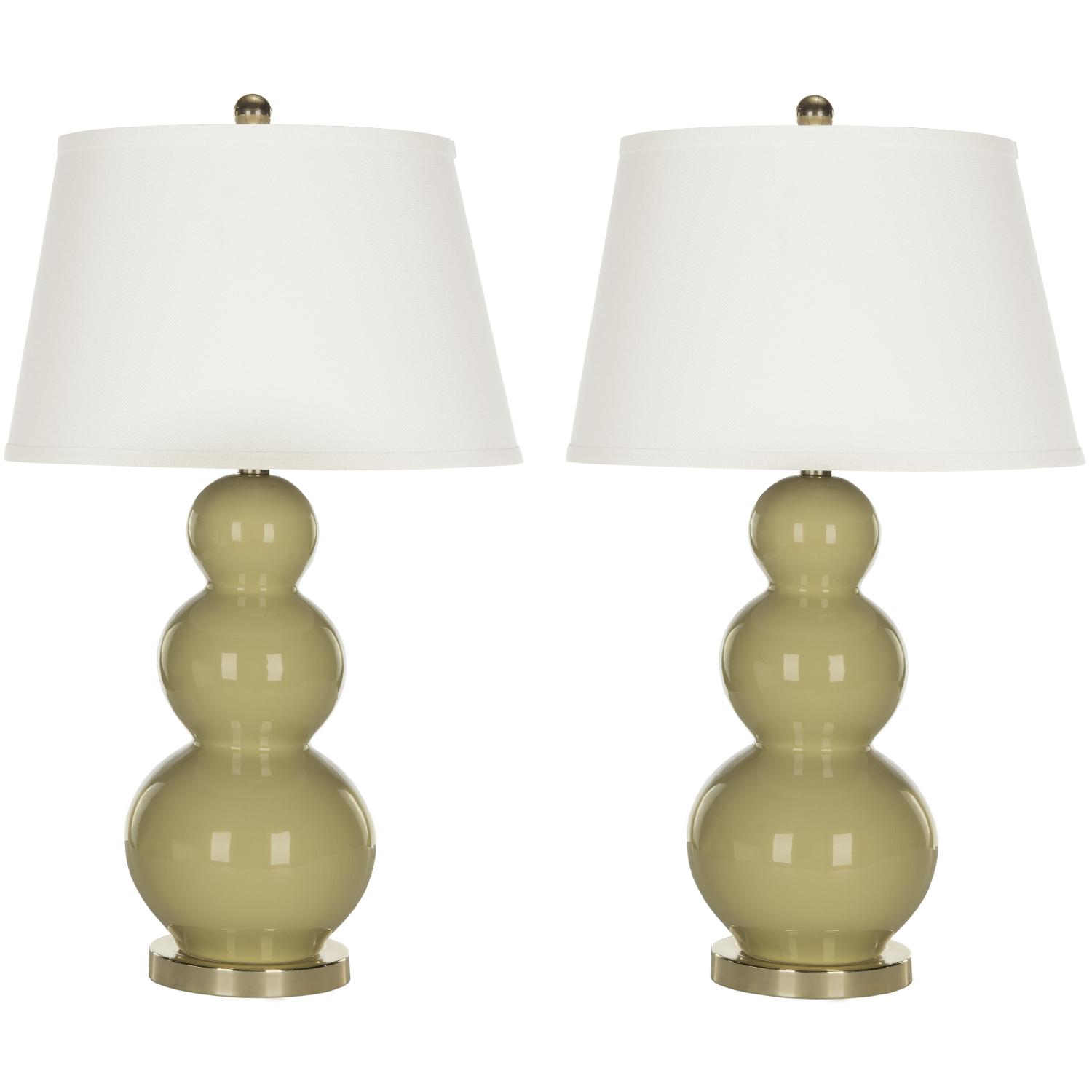 Safavieh Taupe Table Lamps - Pair - image-0