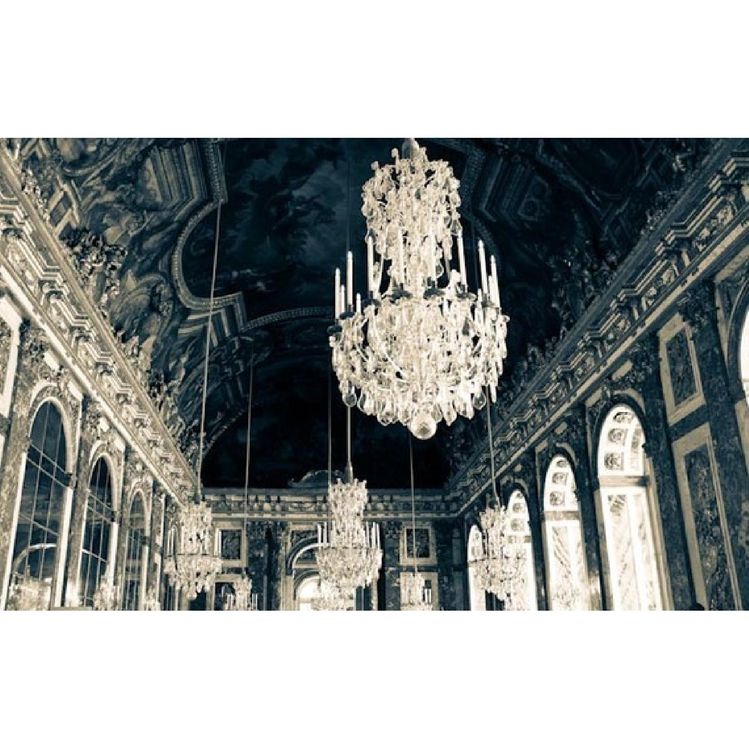 Etsy B&W Oversized Canvas Art - Paris Hall of Mirrors