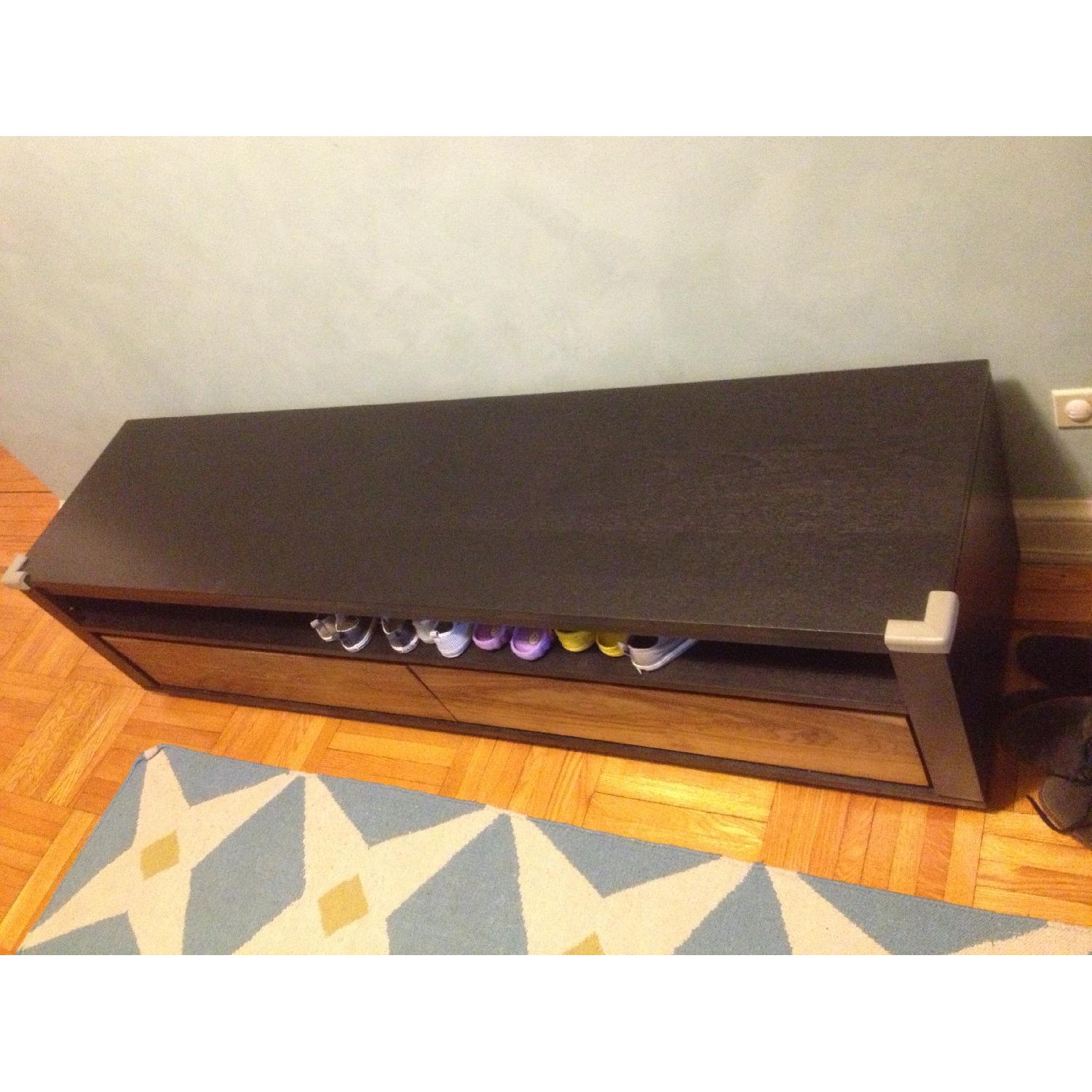 ABC Carpet & Home Long Console Entertainment Center/Storage Bench - image-2
