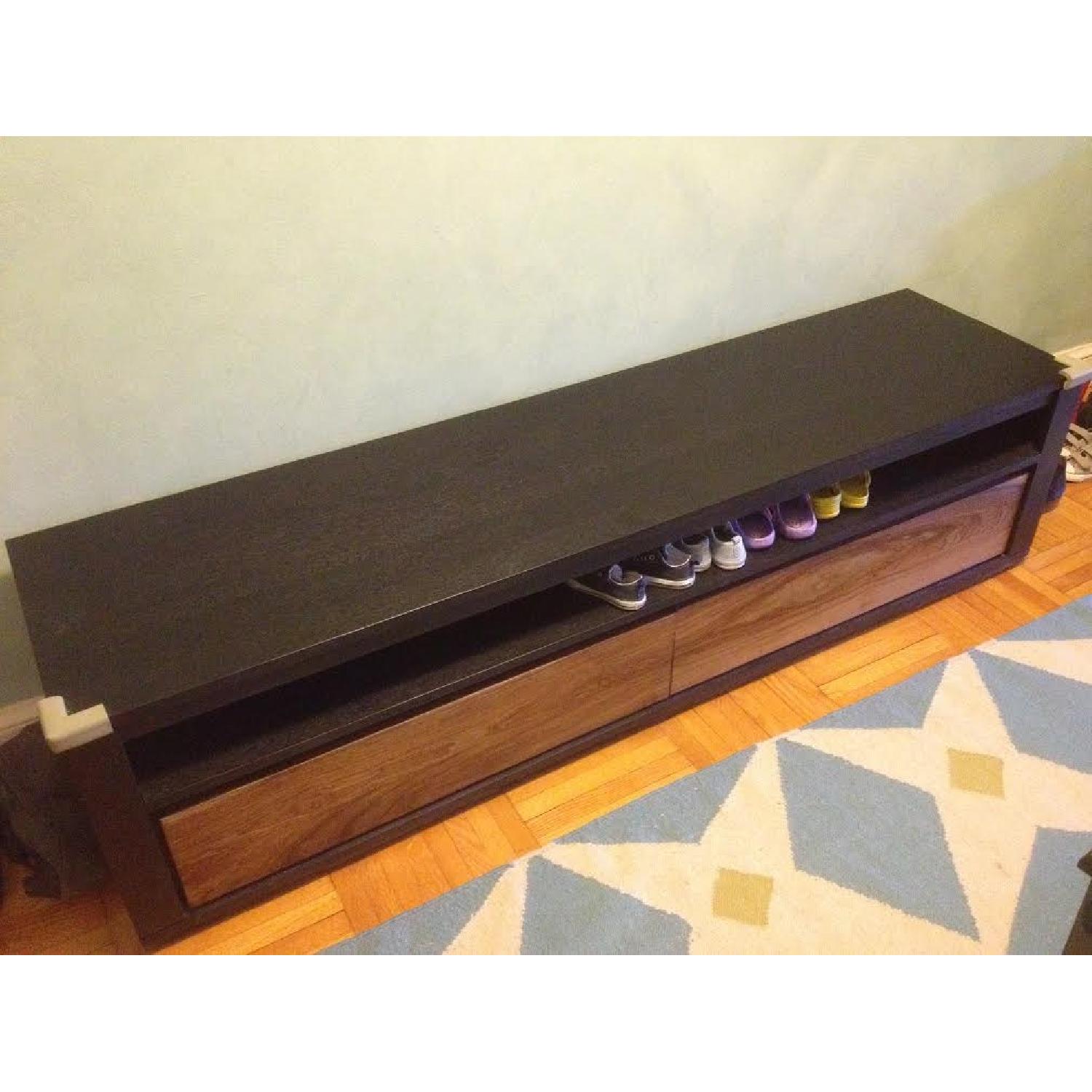 ABC Carpet & Home Long Console Entertainment Center/Storage Bench - image-4