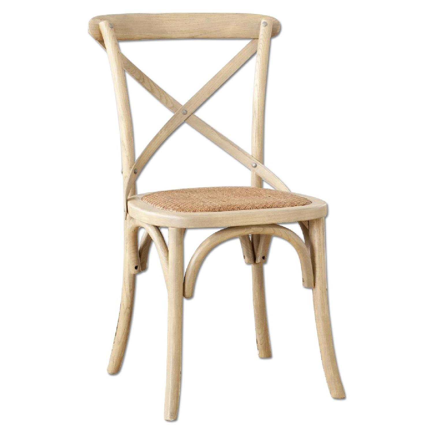 Safavieh Weathered Oak Dining Chairs - Pair - Thumbnail 2