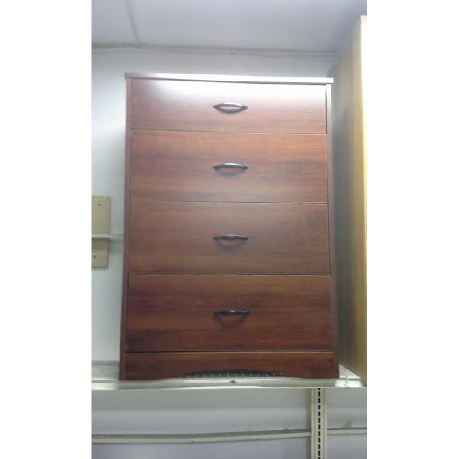 Sauder Cherry Finish 4 Drawer Chest - image-1