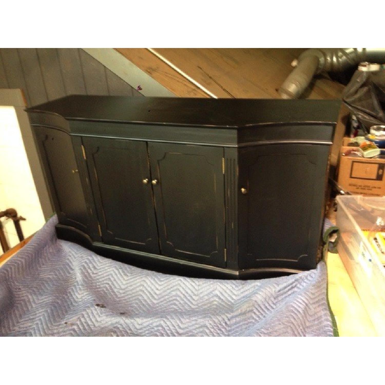Ballard Designs Black Wood Console - image-1