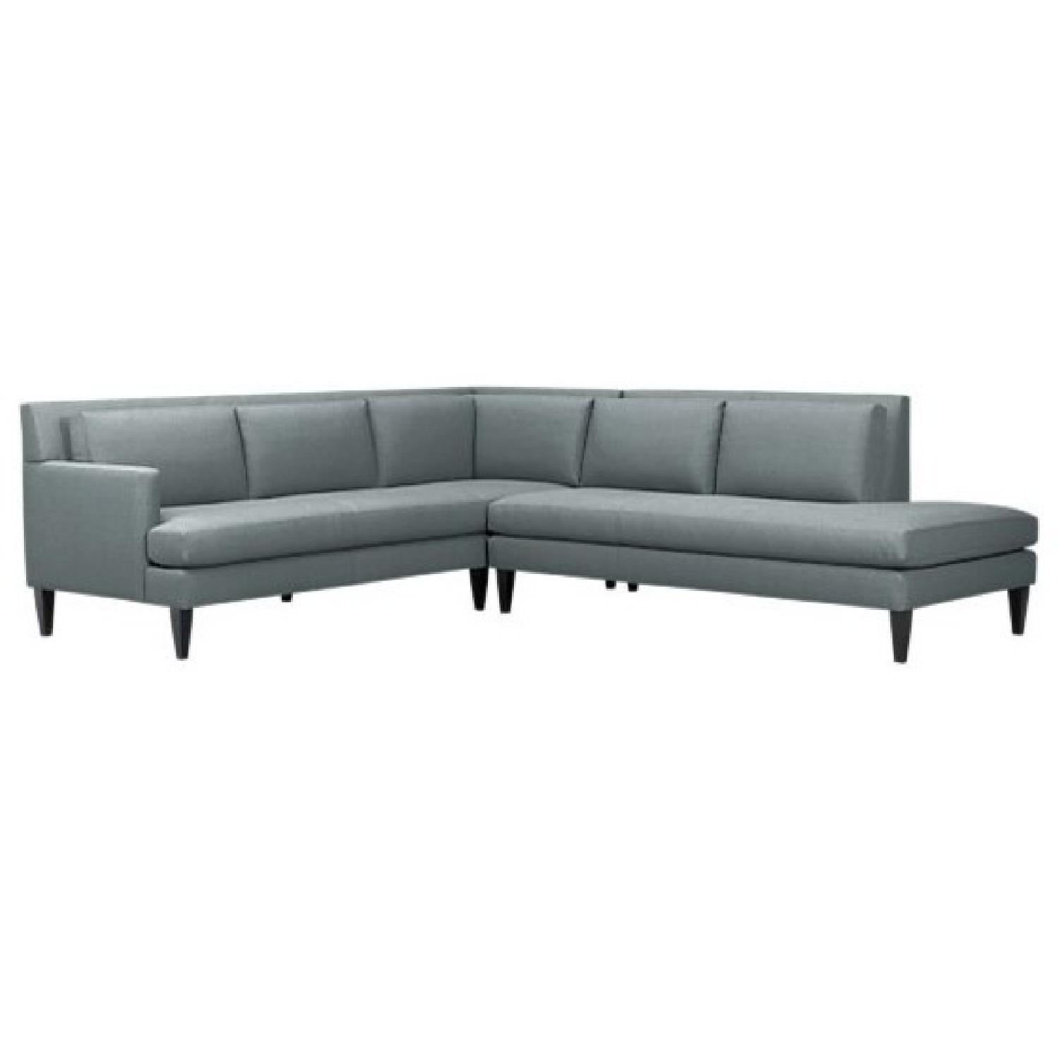 Crate & Barrel Sidecar Sectional Sofa/Couch - image-0