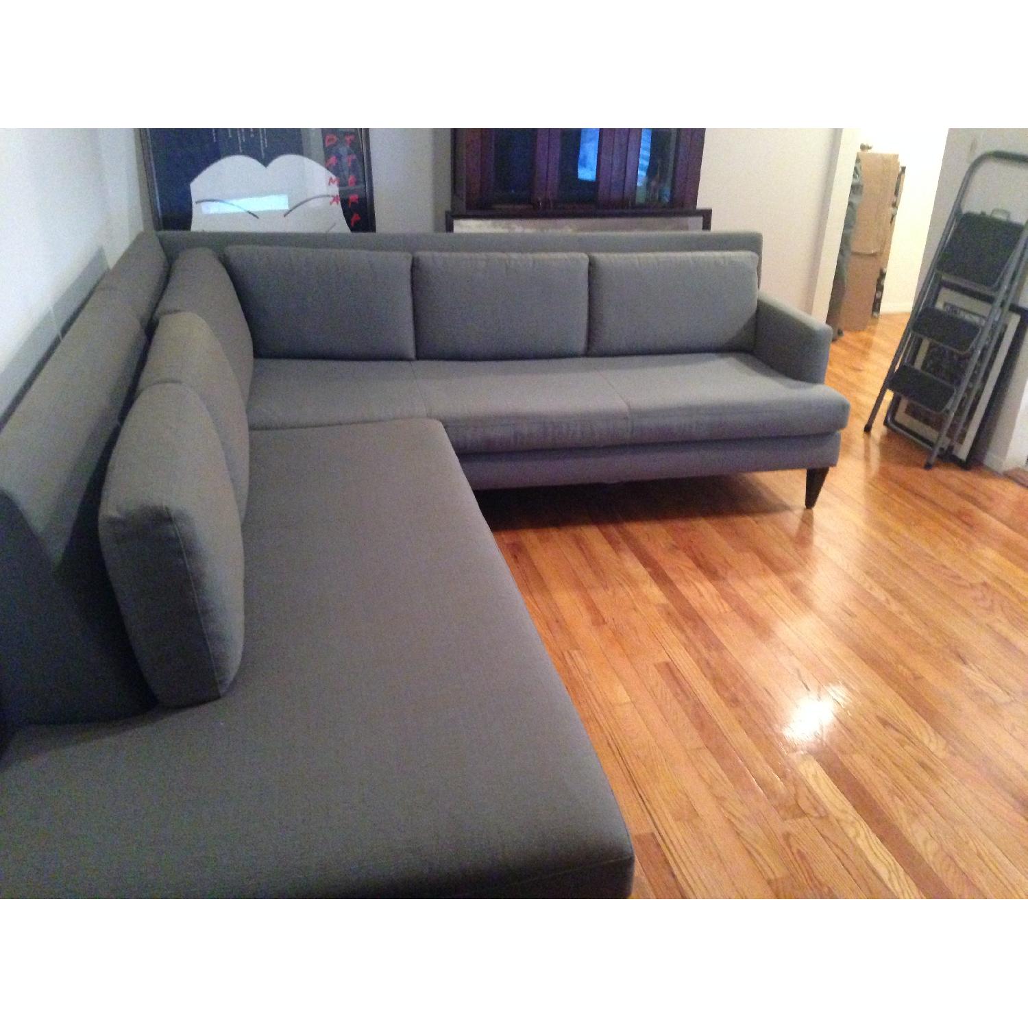 Crate & Barrel Sidecar Sectional Sofa/Couch - image-4