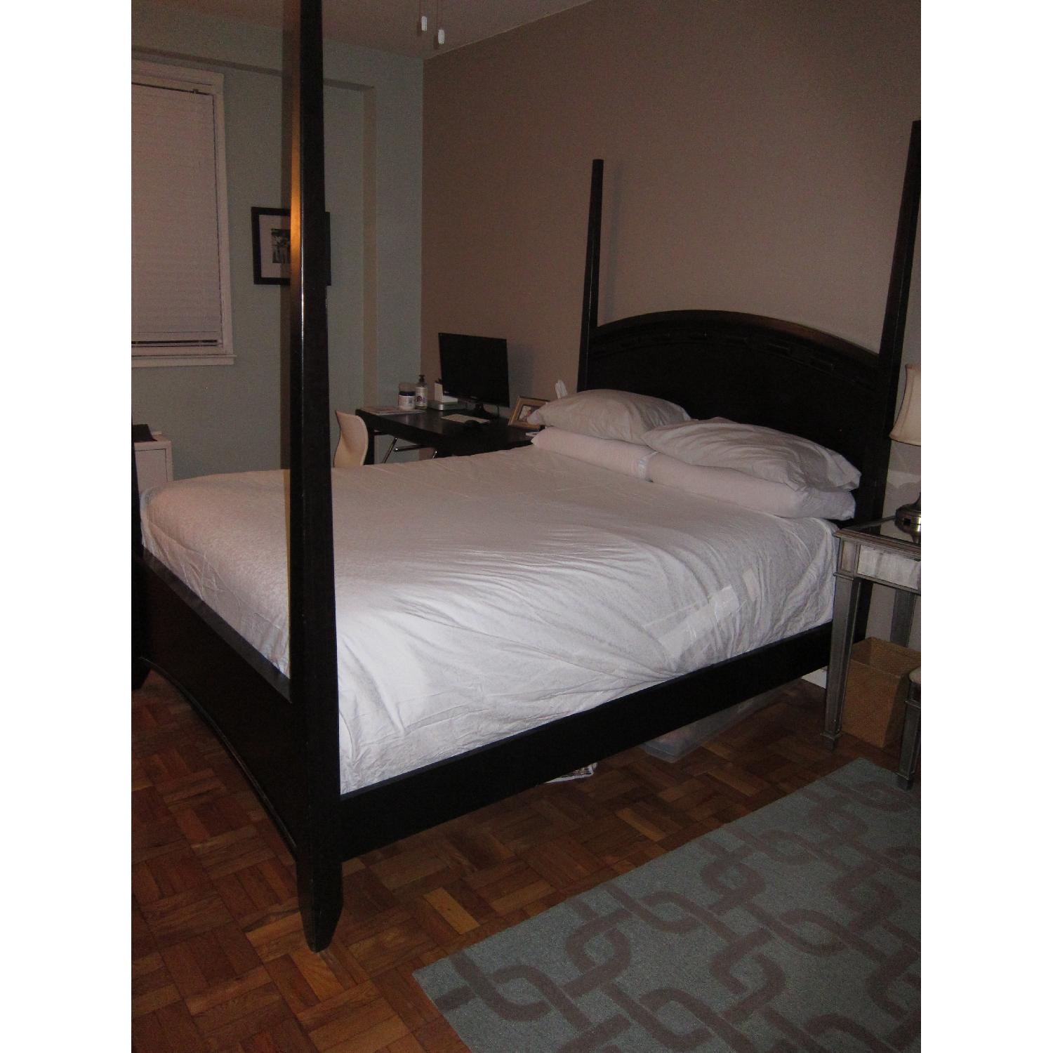 Raymour & Flanigan Four Poster Queen Bed - image-1