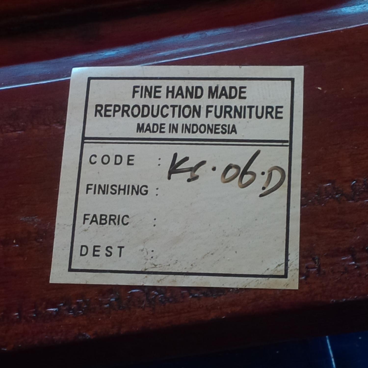 Handmade Indonesian Mahogany 9 Piece Dining Set - image-1