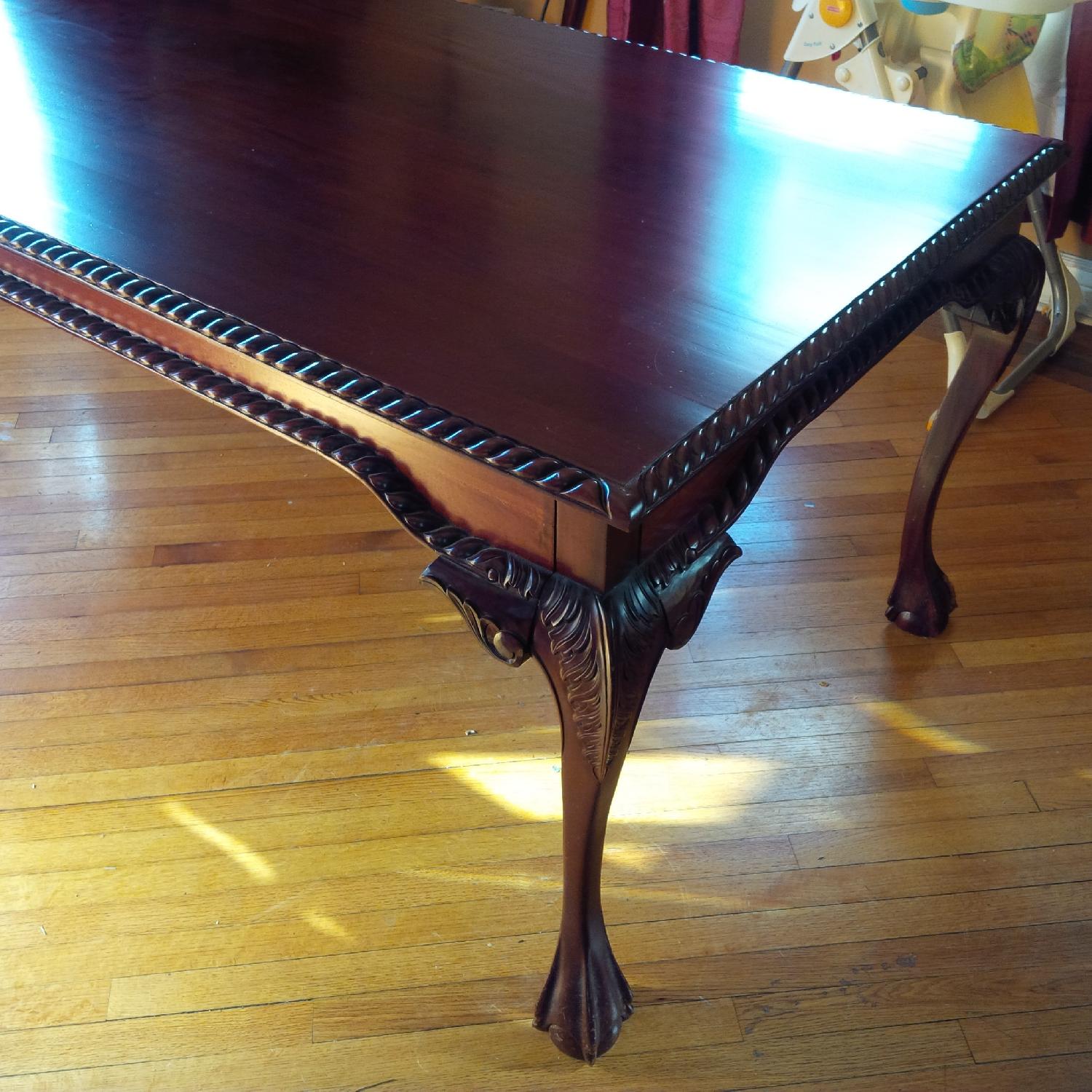 Handmade Indonesian Mahogany 9 Piece Dining Set - image-6