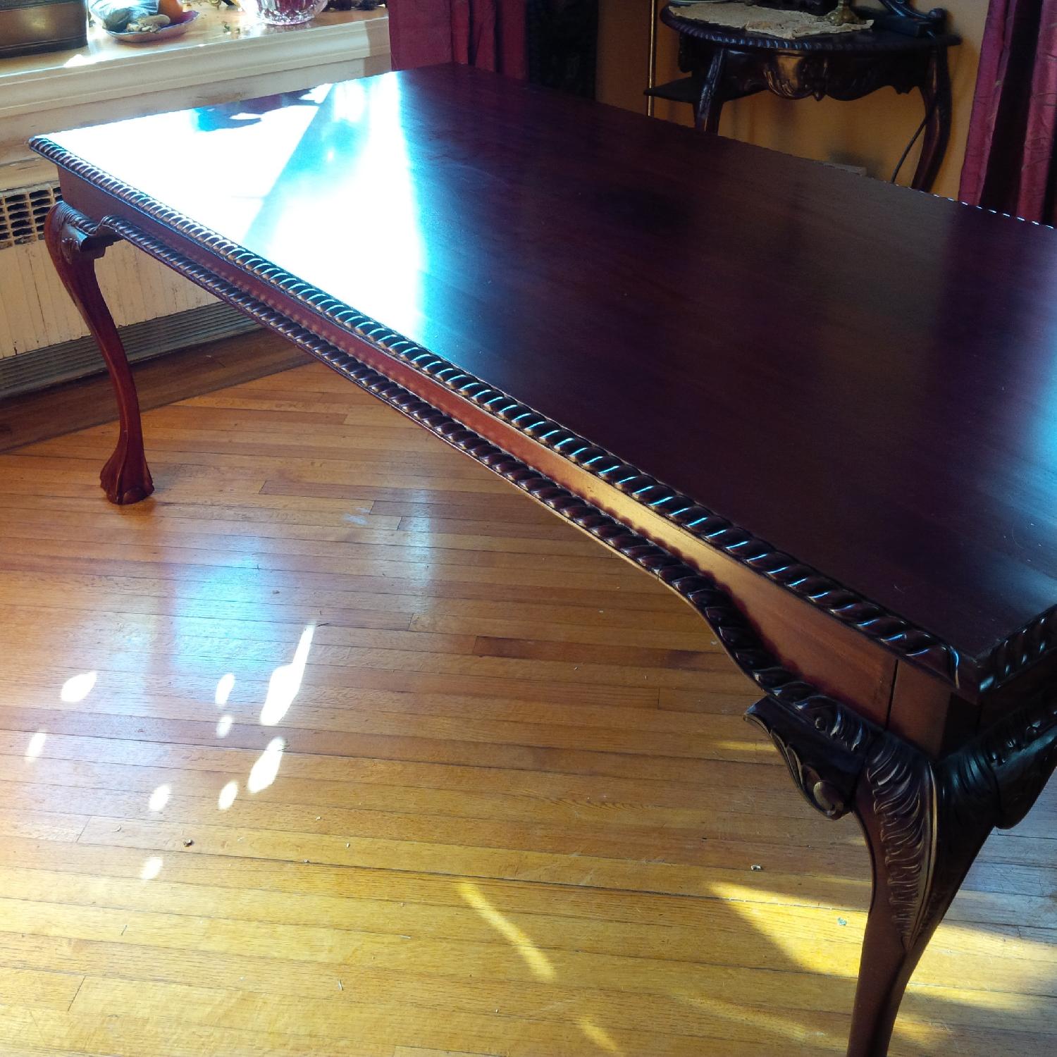 Handmade Indonesian Mahogany 9 Piece Dining Set - image-10