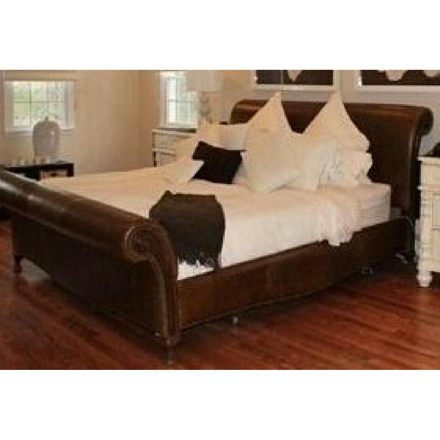 Italian Design Leather King Size Bed - image-1