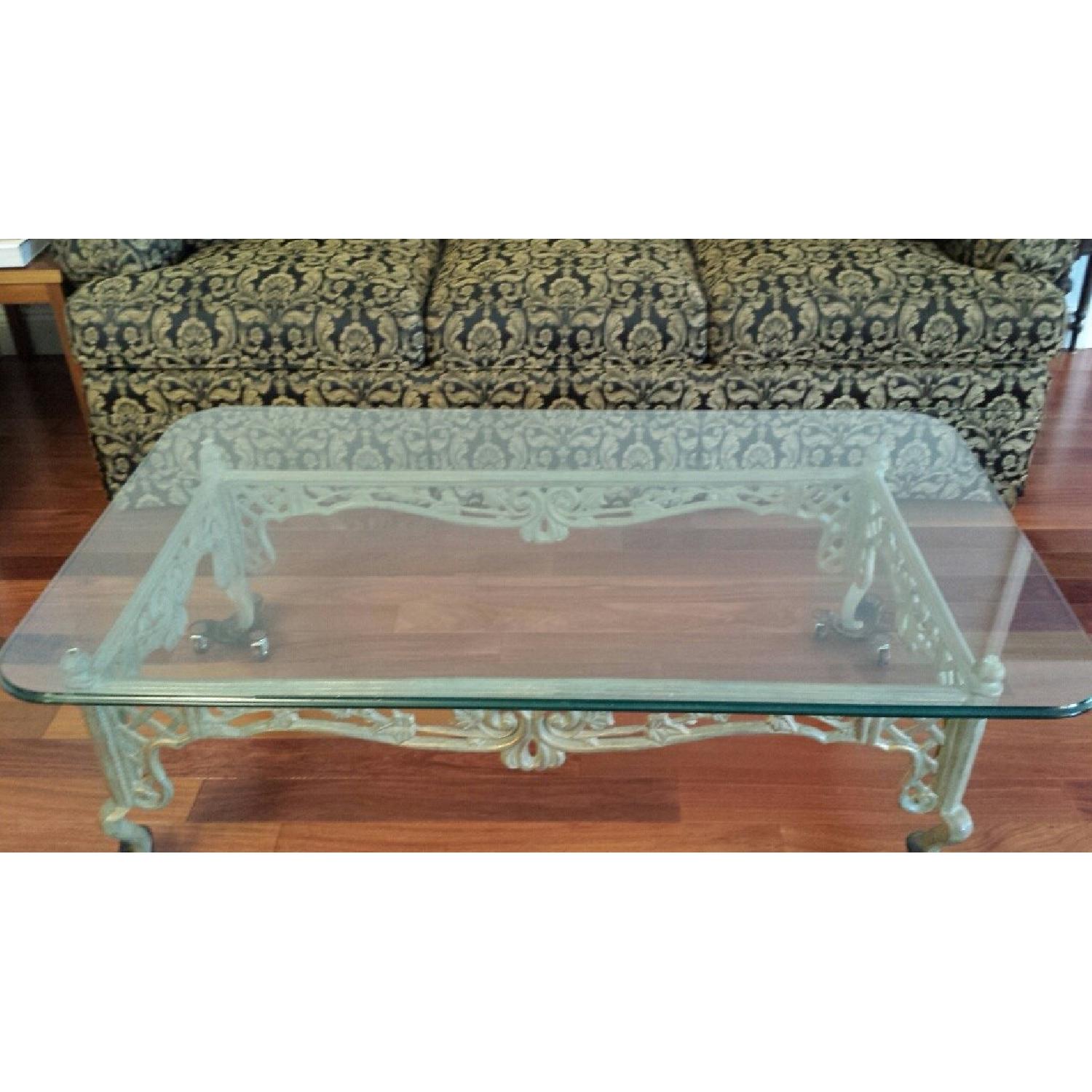 Glass Top Coffee Table - image-1