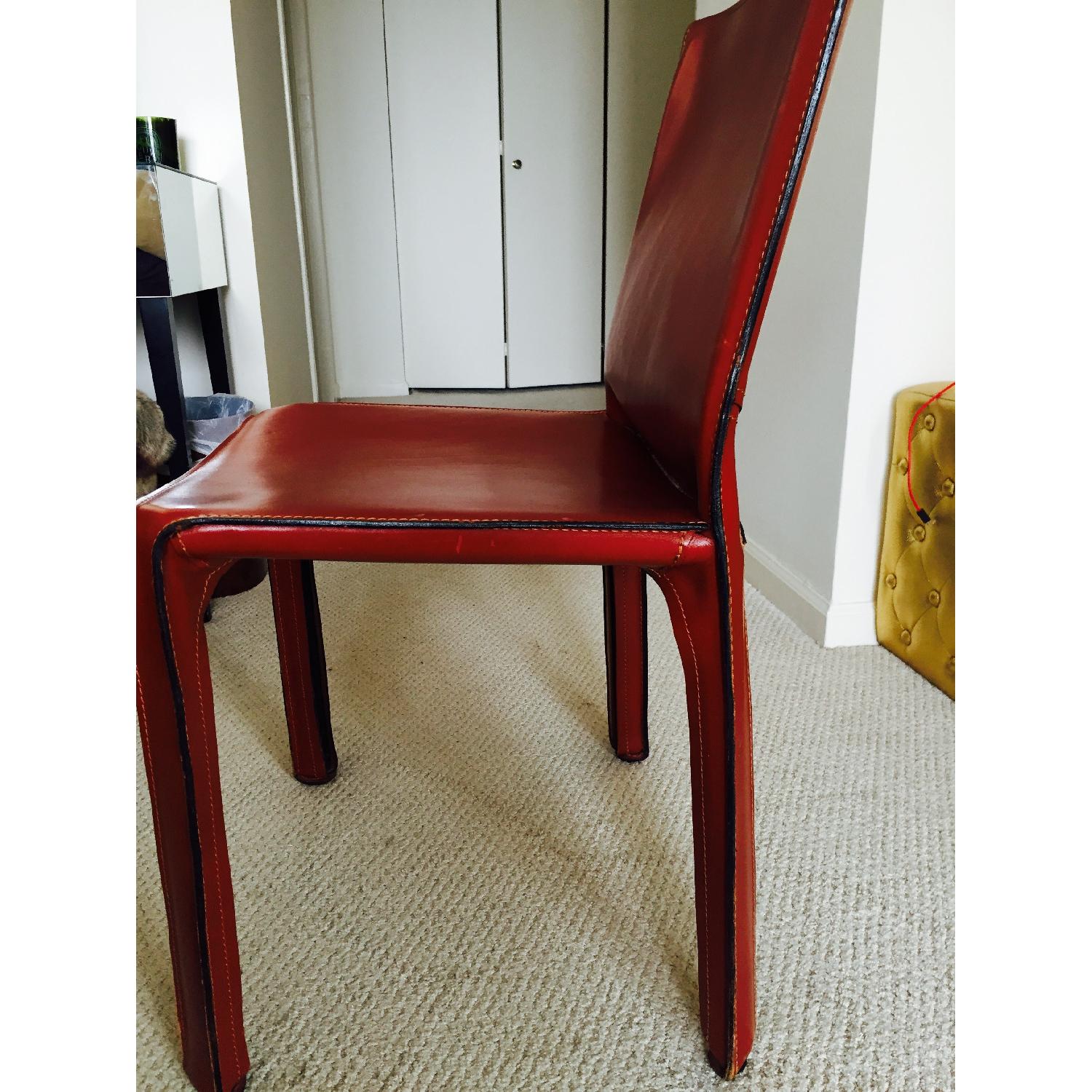 Cassina Leather Stiches Chair - image-2