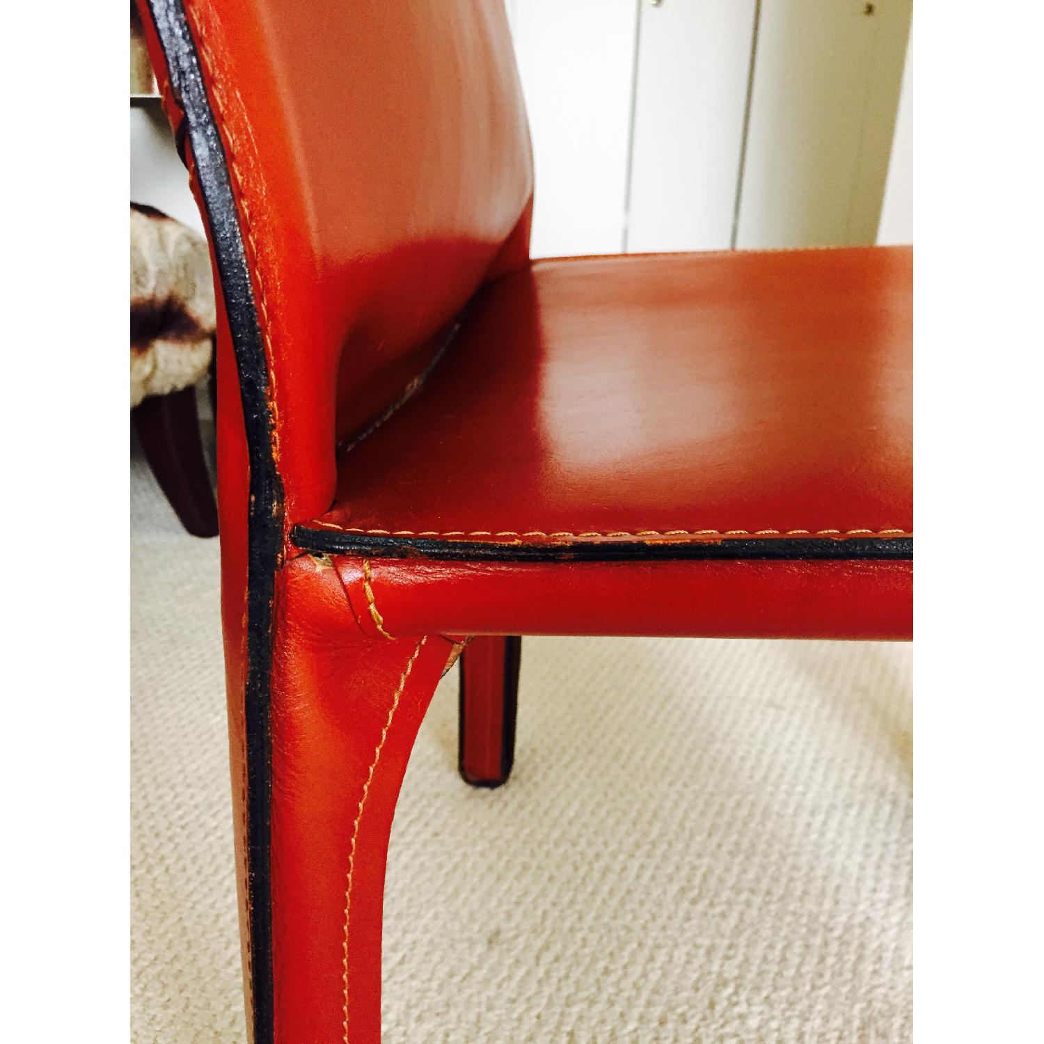 Cassina Leather Stiches Chair - image-3