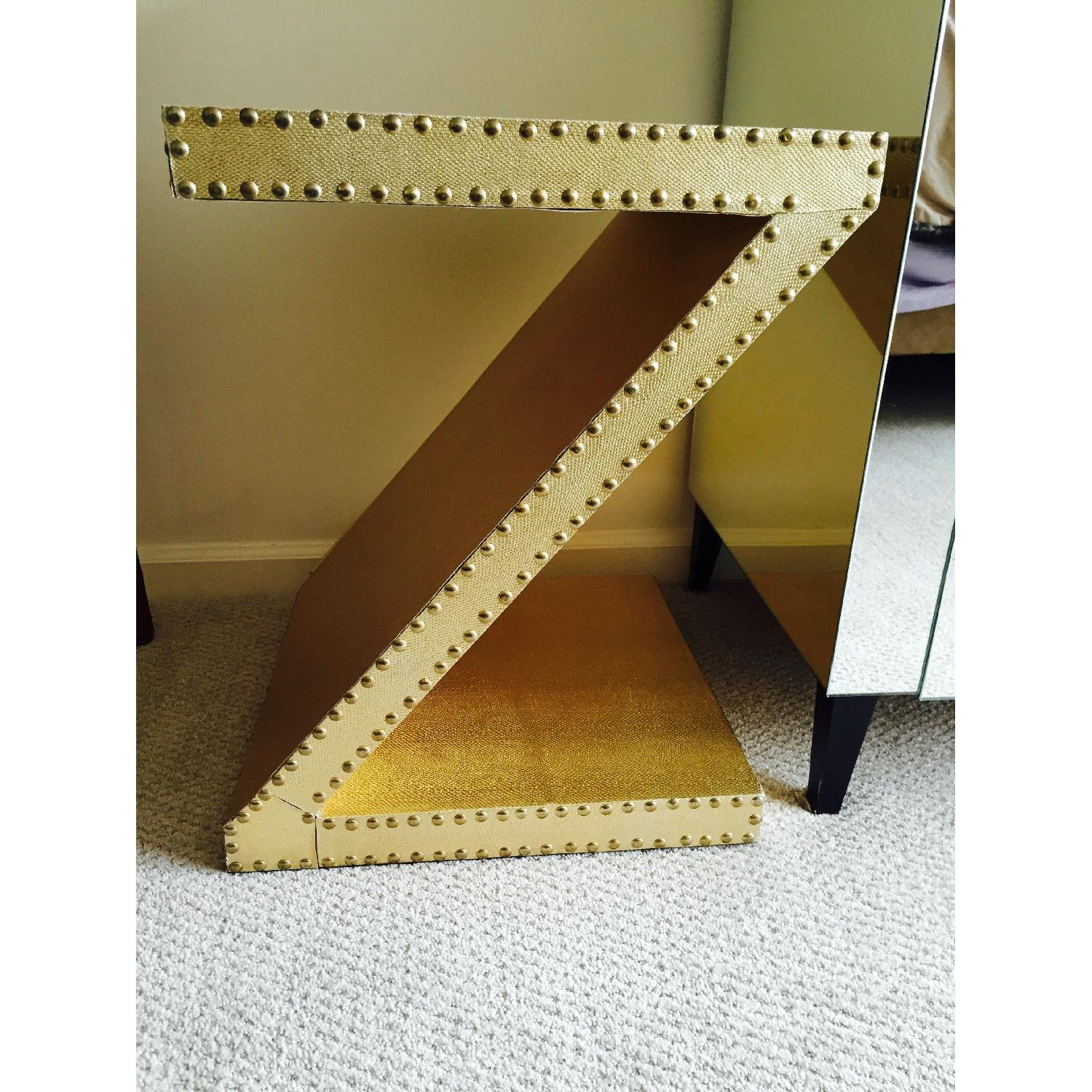Harrods Gold Studded Table - image-5