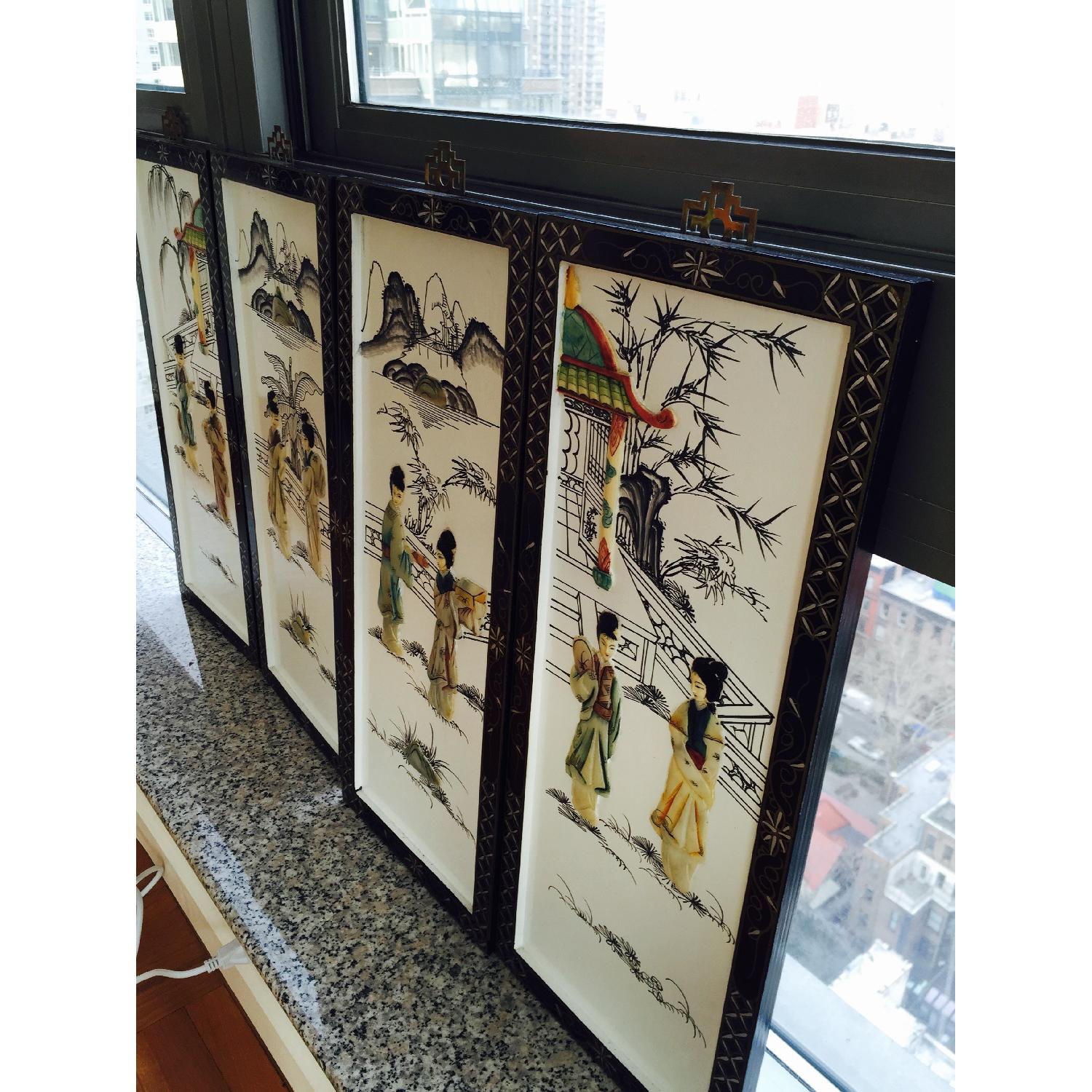 Harrods Chinese Mother of Pearl Wall Art - image-2