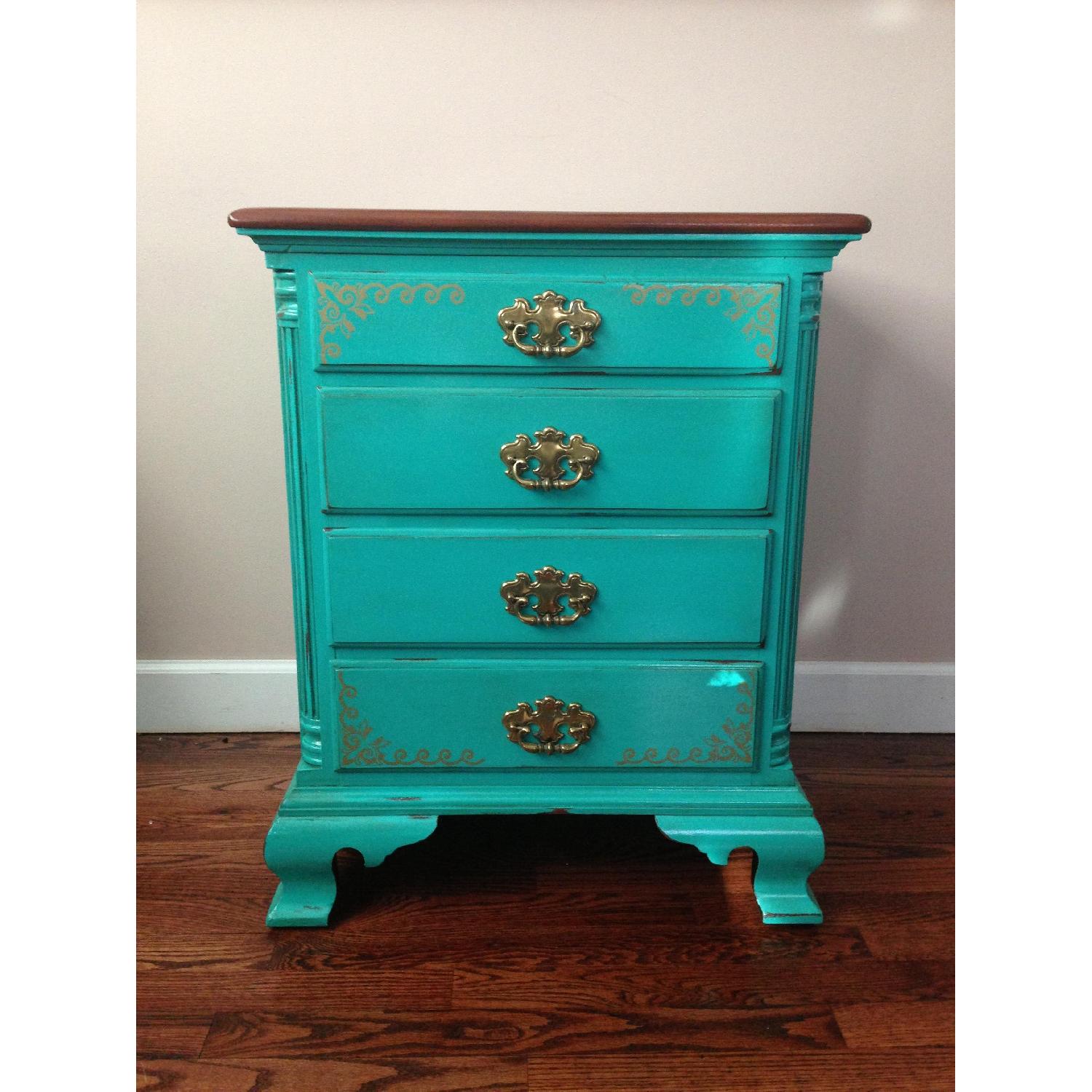 Raymour & Flanigan Refinished Distressed Nightstand - image-2