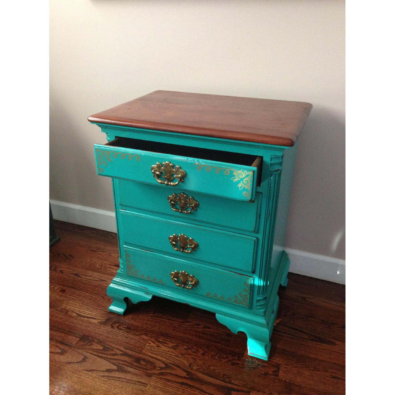 Raymour & Flanigan Refinished Distressed Nightstand - image-3