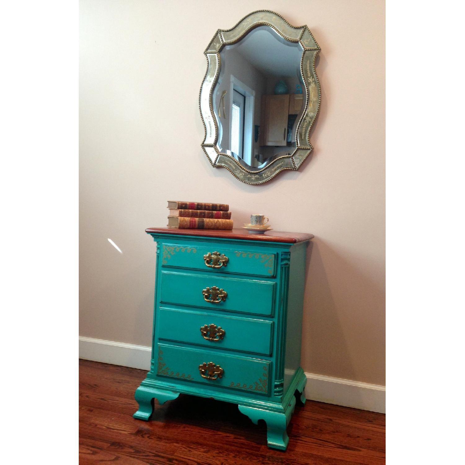 Raymour & Flanigan Refinished Distressed Nightstand - image-8