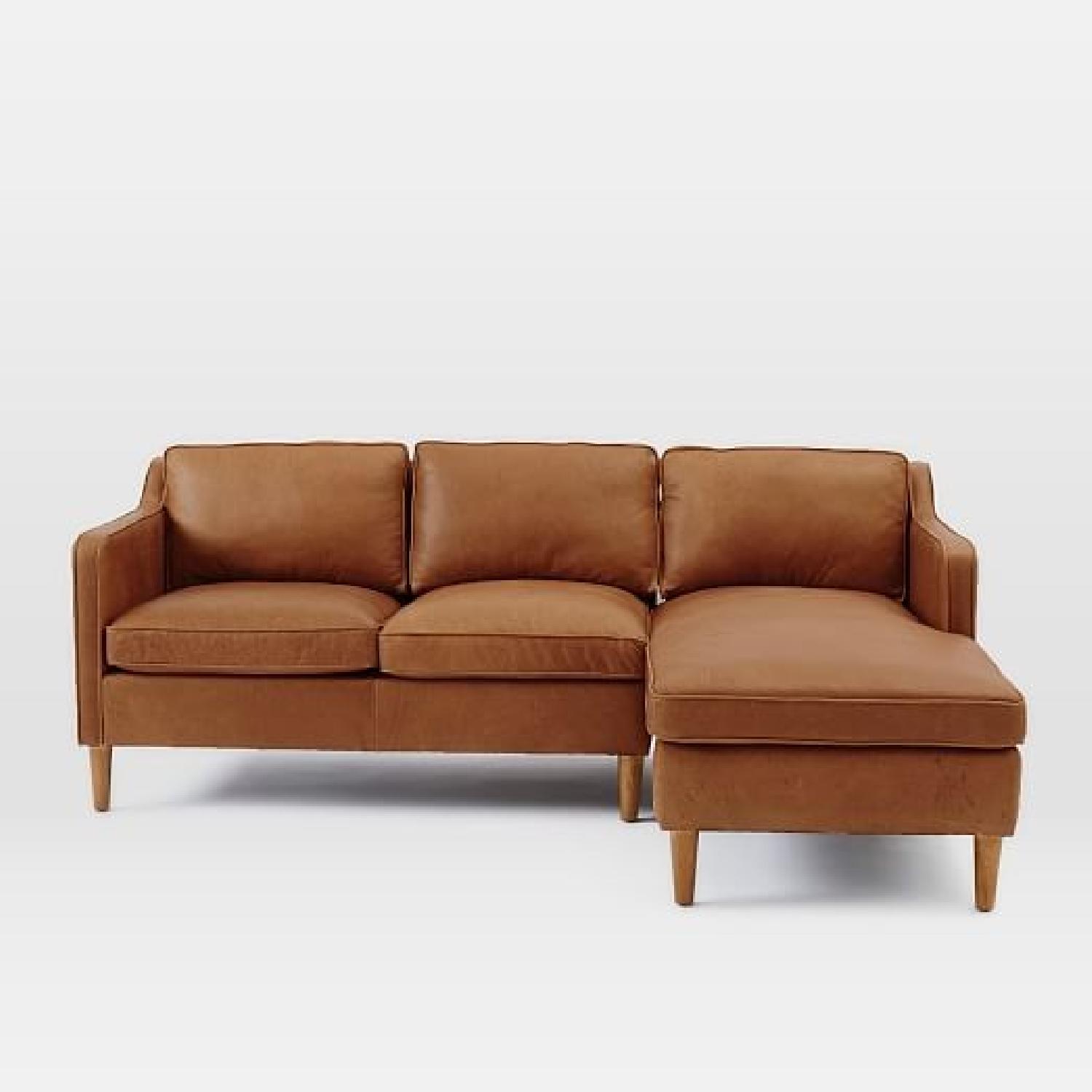 West Elm Hamilton Leather Sofa (81") - Thumbnail 4