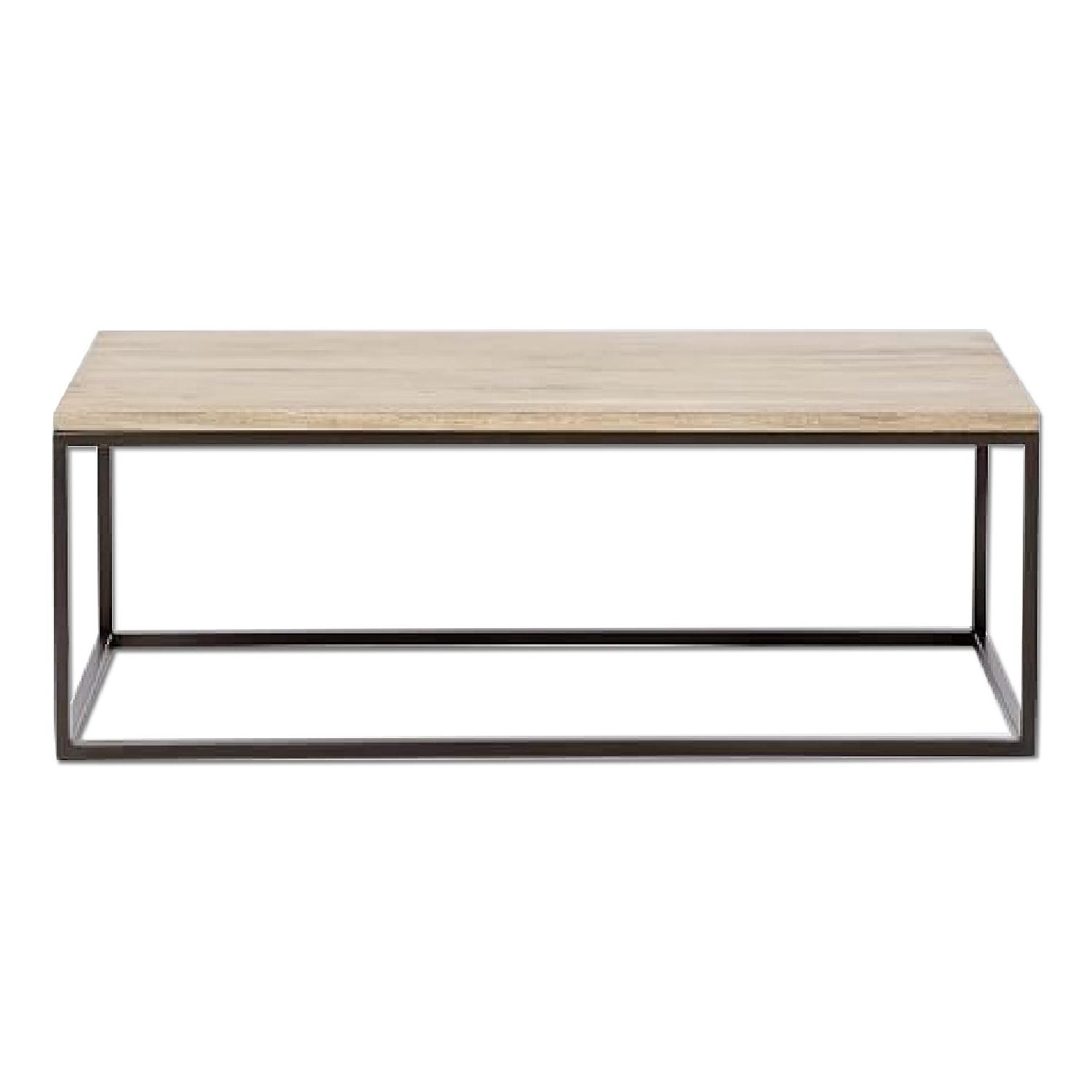 West Elm Industrial Storage Box Frame Coffee Table