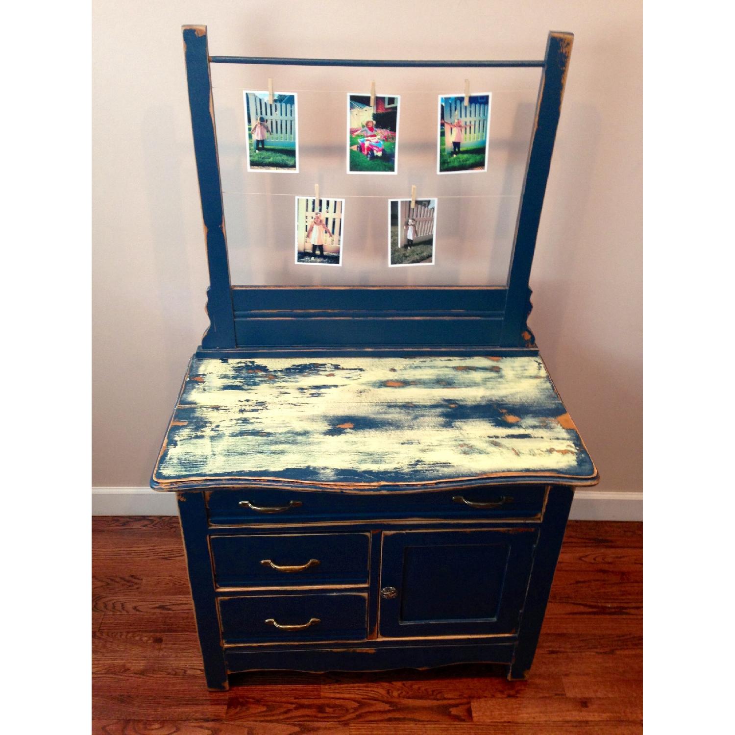 Refinished Distressed Old Wash Stand - image-3