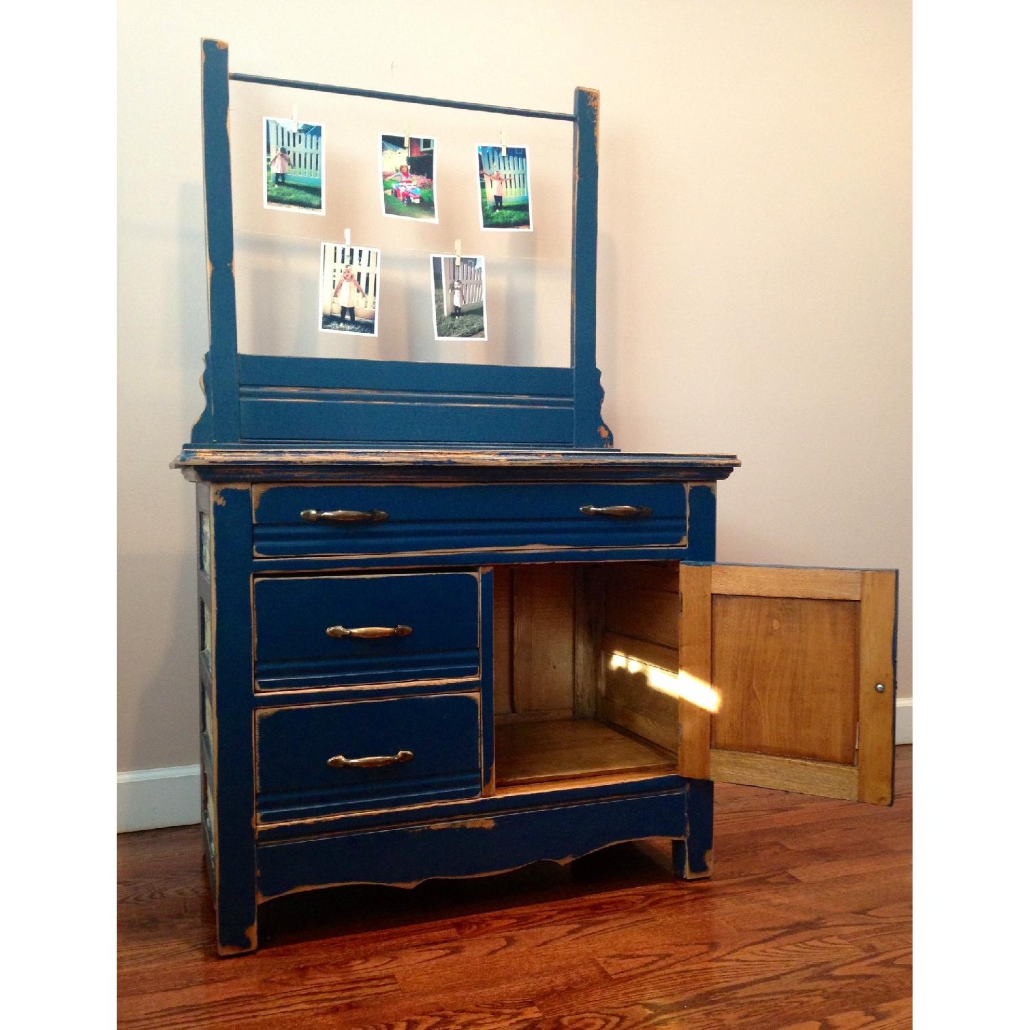 Refinished Distressed Old Wash Stand - image-4