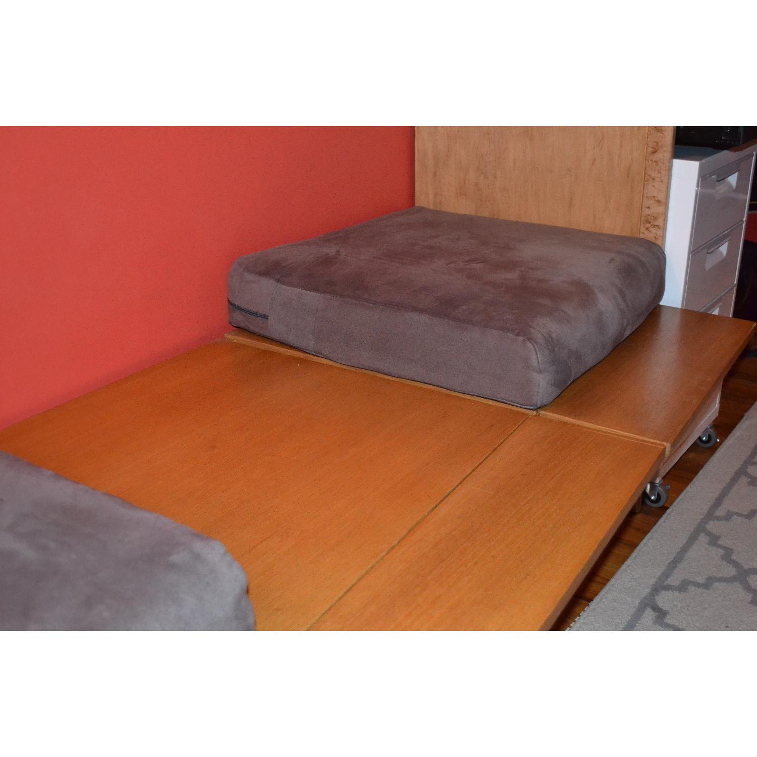 Custom Bench with Upholstered Cushions and Undermount Drink Trays - Set of 3 - image-3