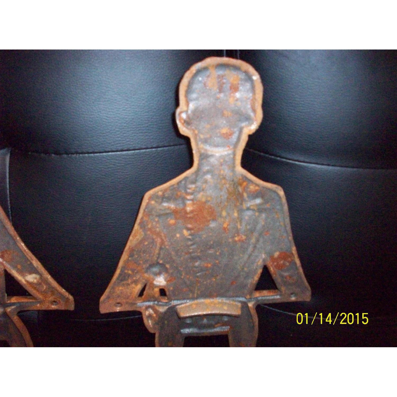 Rare Collection of Vintage Black Americana Cast Iron Antique Butler/Stewards - Set of 8 - image-4