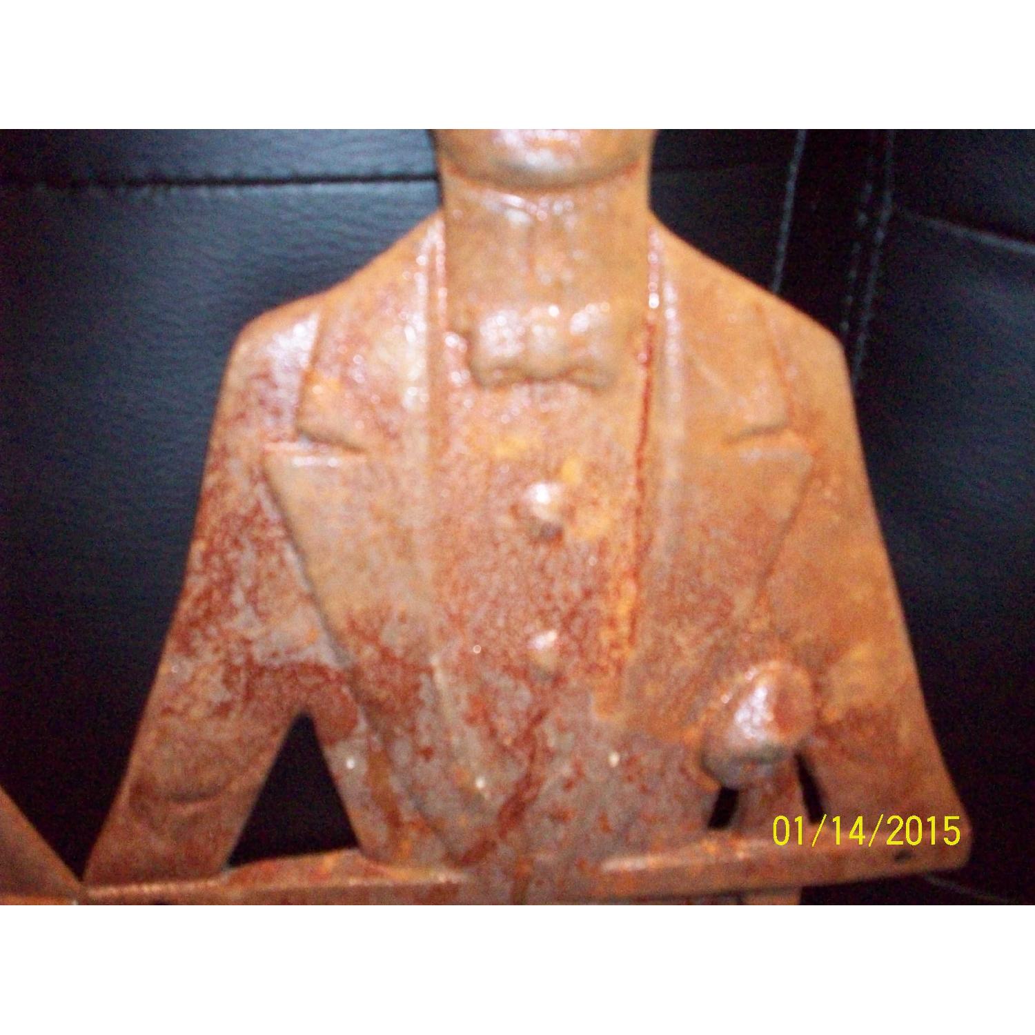 Rare Collection of Vintage Black Americana Cast Iron Antique Butler/Stewards - Set of 8 - image-5