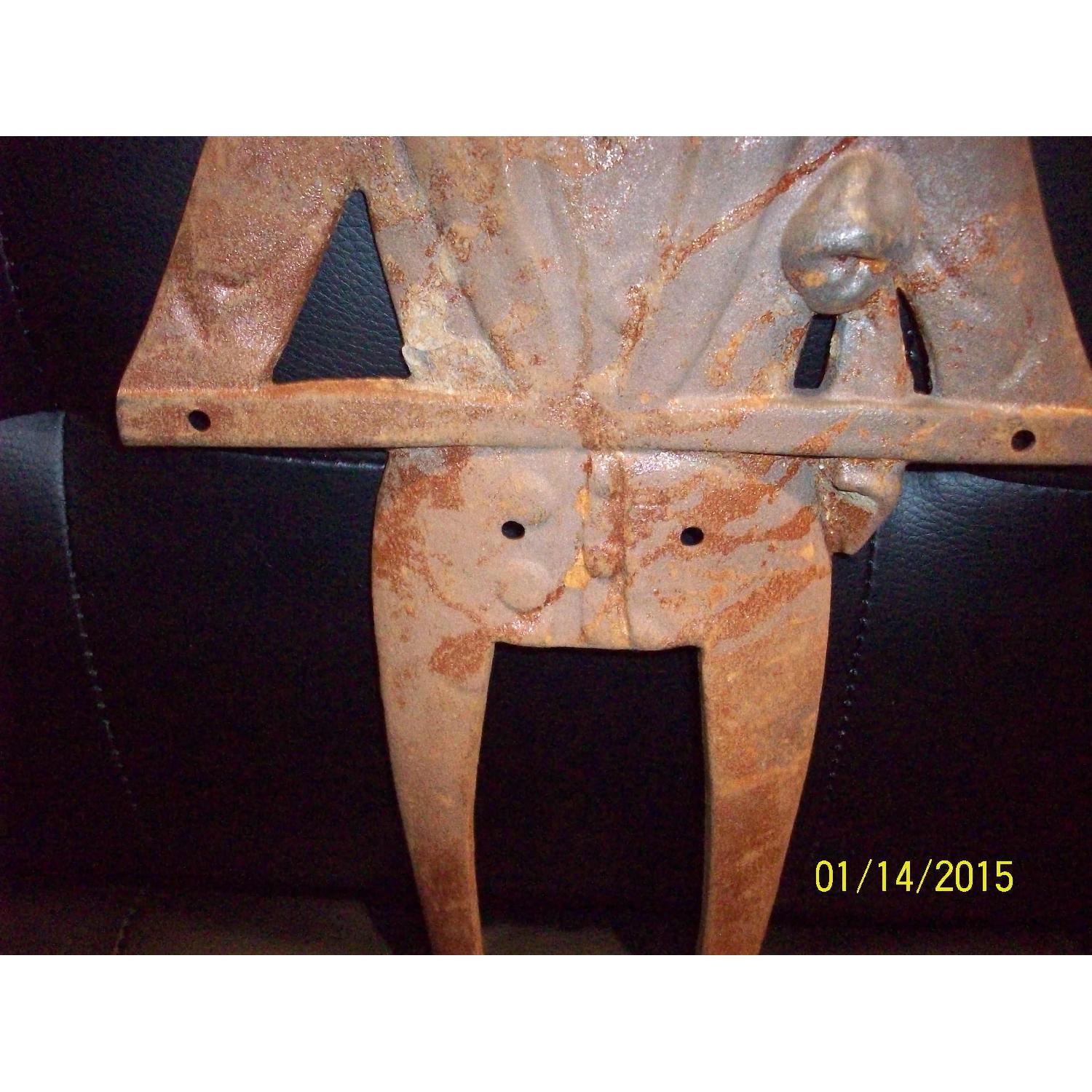 Rare Collection of Vintage Black Americana Cast Iron Antique Butler/Stewards - Set of 8 - image-7