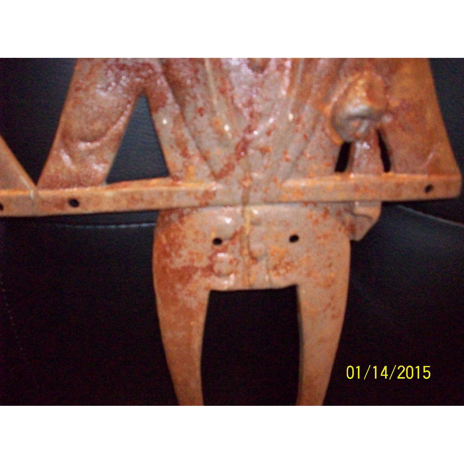 Rare Collection of Vintage Black Americana Cast Iron Antique Butler/Stewards - Set of 8 - image-8
