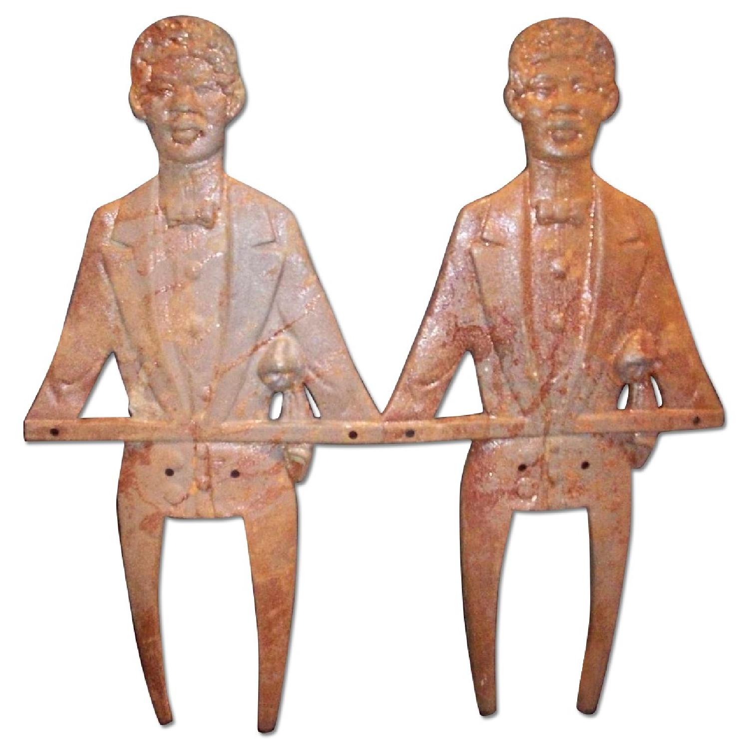 Rare Collection of Vintage Black Americana Cast Iron Antique Butler/Stewards - Set of 8 - image-0