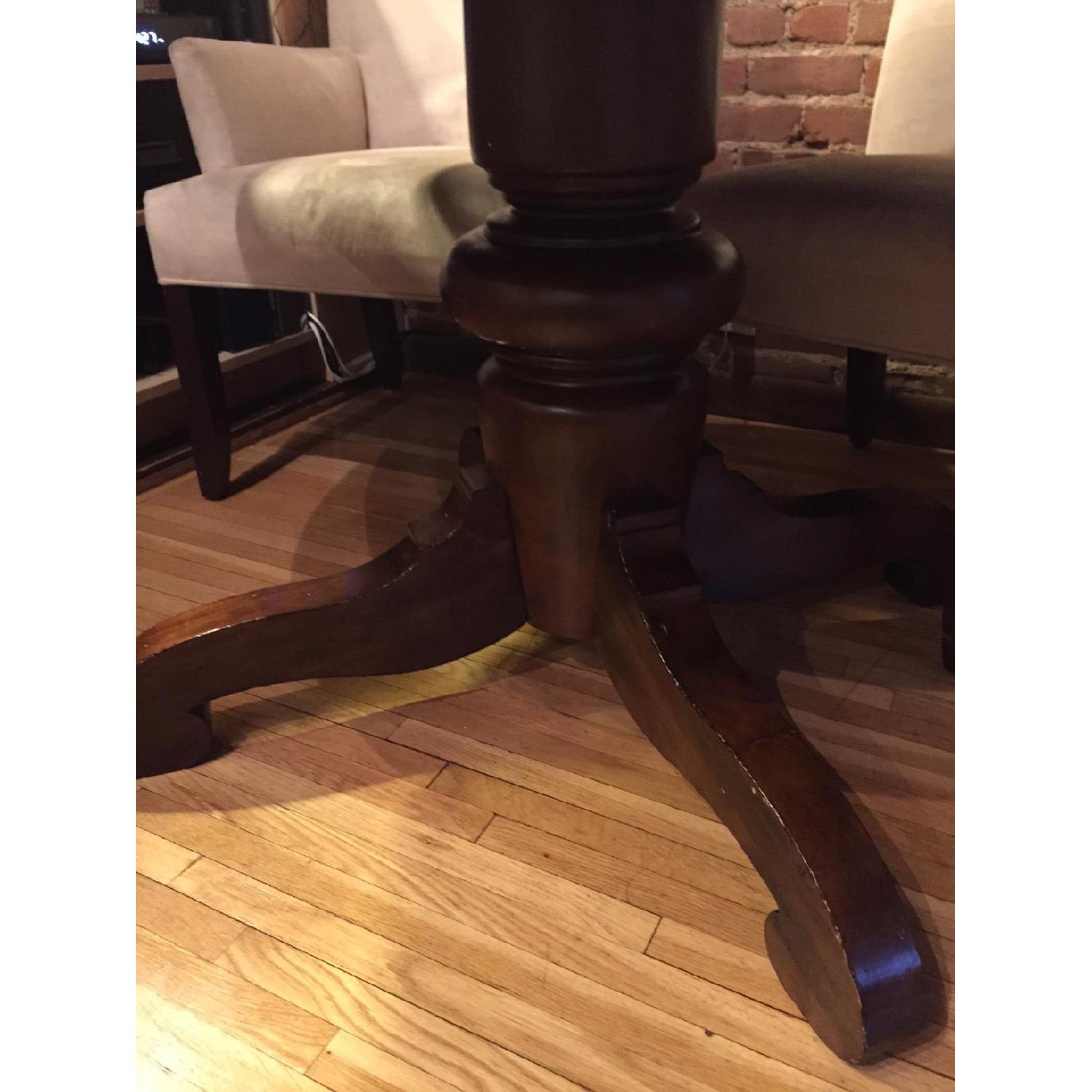 Pottery Barn Tivoli Expandable Pedestal Dining Table w/ 4 Maurice Vallency Chairs - image-5