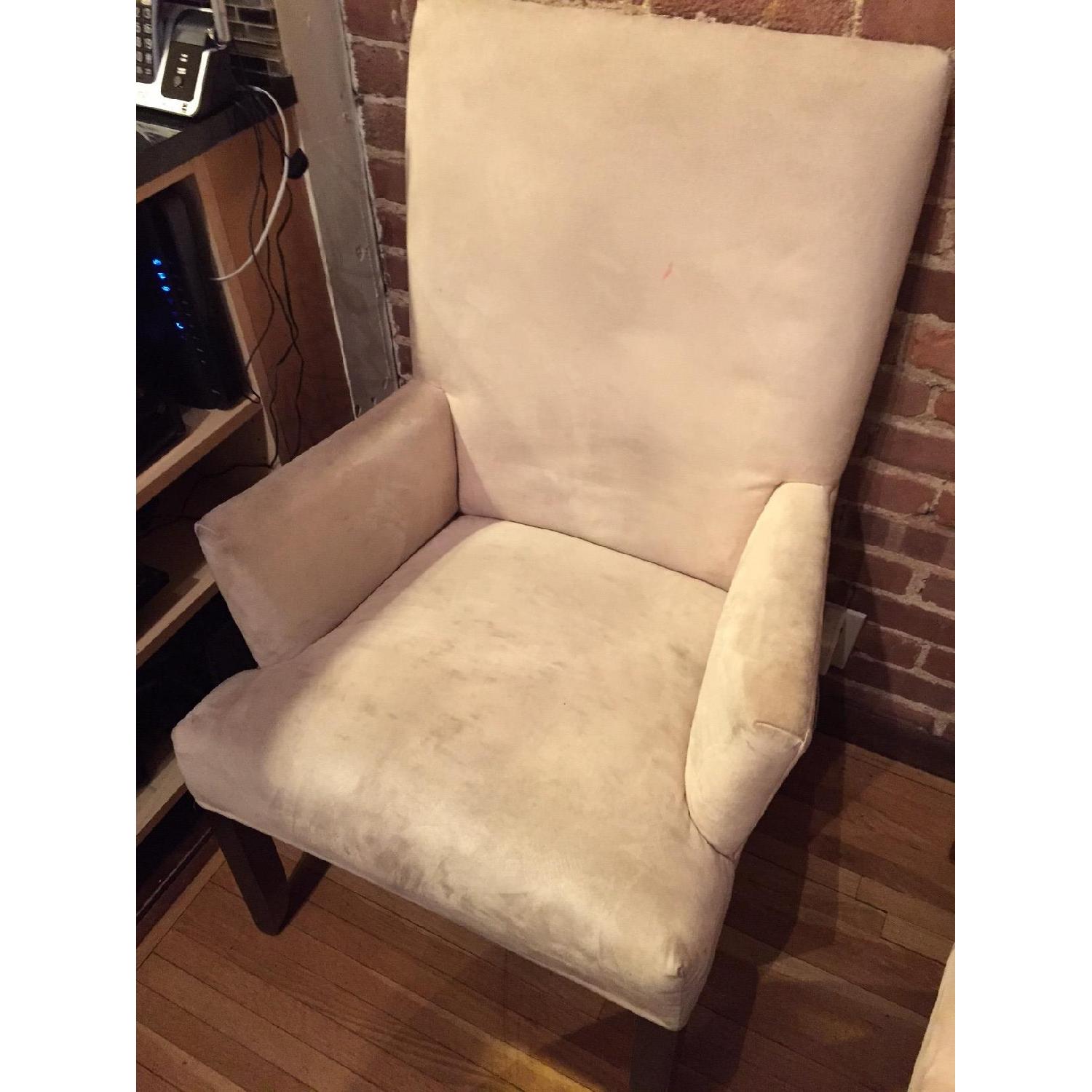 Pottery Barn Tivoli Expandable Pedestal Dining Table w/ 4 Maurice Vallency Chairs - image-6