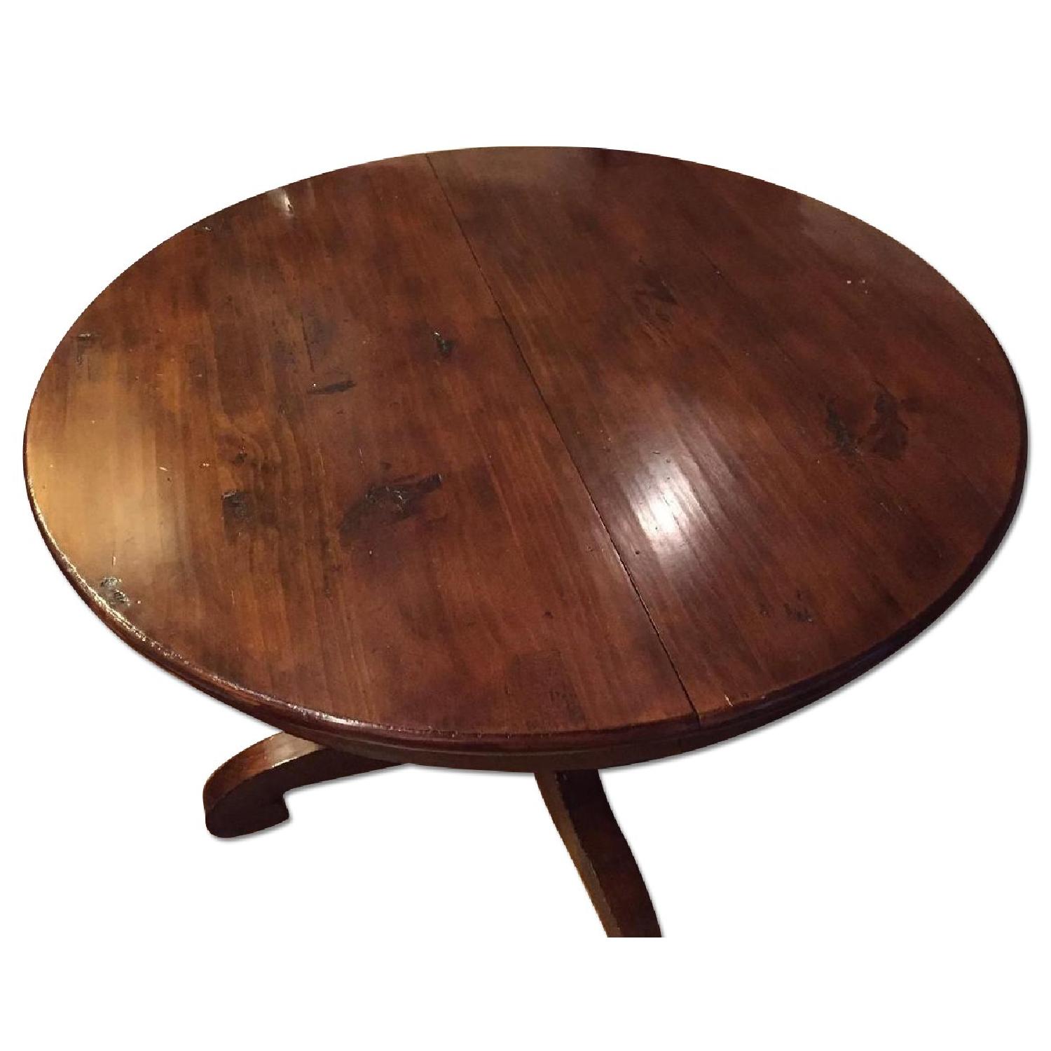 Pottery Barn Tivoli Expandable Pedestal Dining Table w/ 4 Maurice Vallency Chairs - image-0