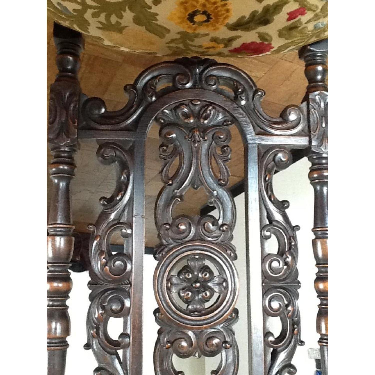 William and Mary Antique Carved Chairs - Set of 2 - image-4