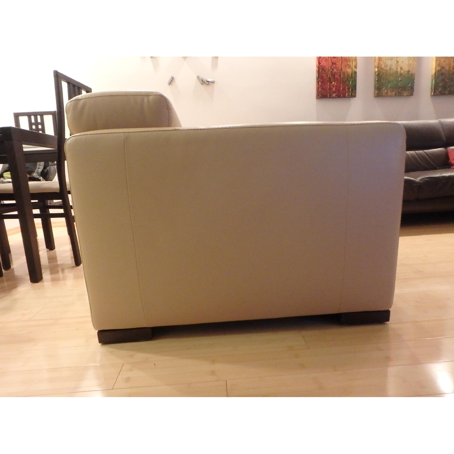 Natuzzi Leather Recliner Armchair - image-1