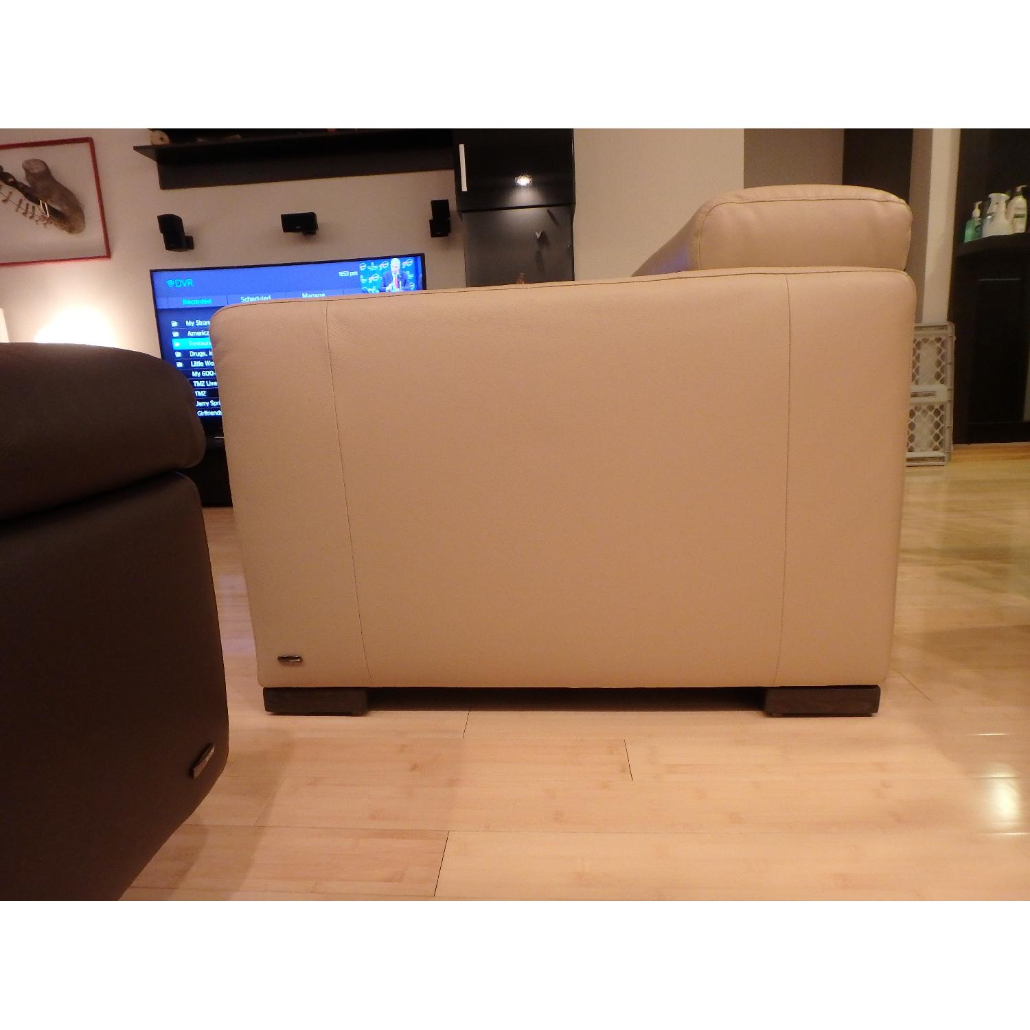 Natuzzi Leather Recliner Armchair - image-2