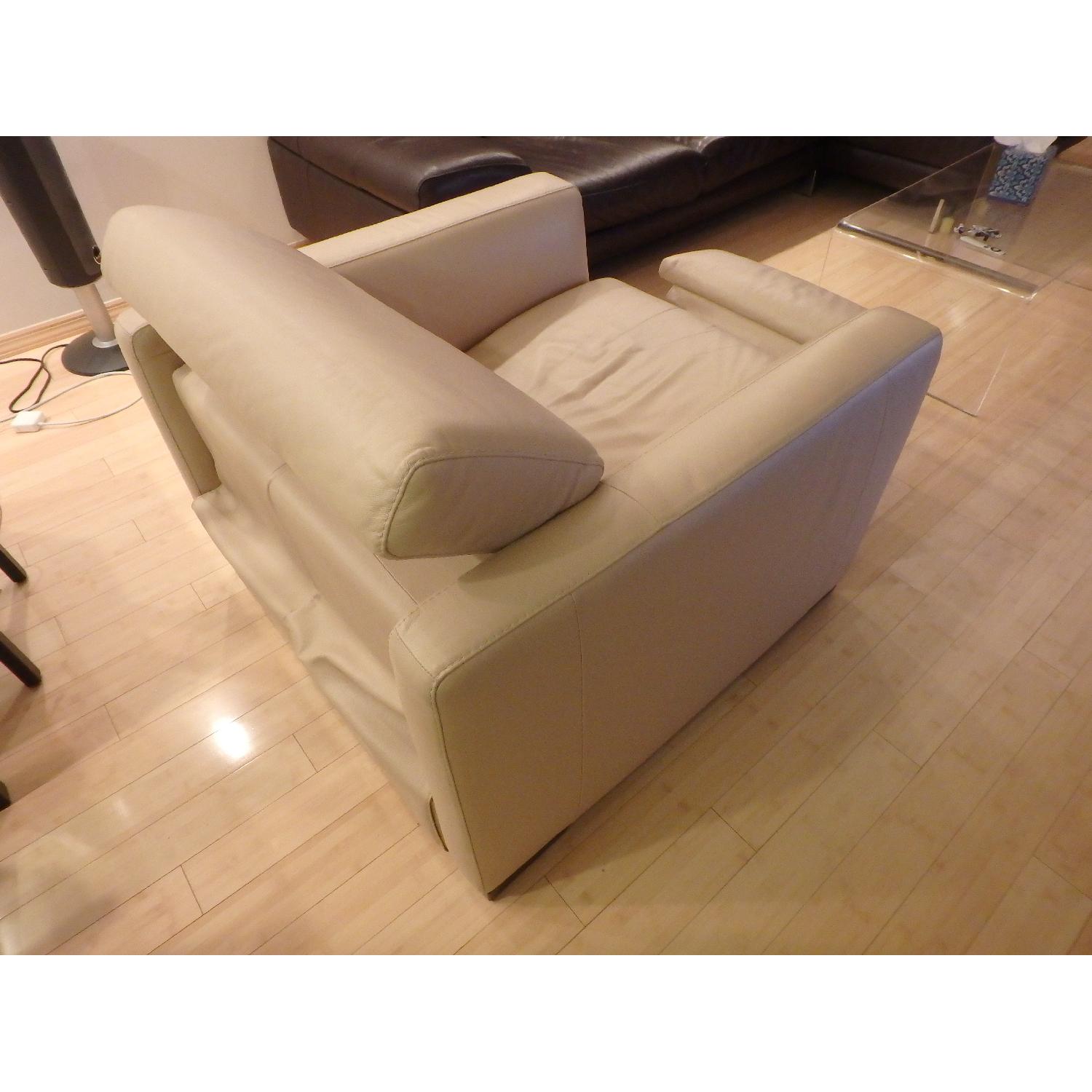 Natuzzi Leather Recliner Armchair - image-10
