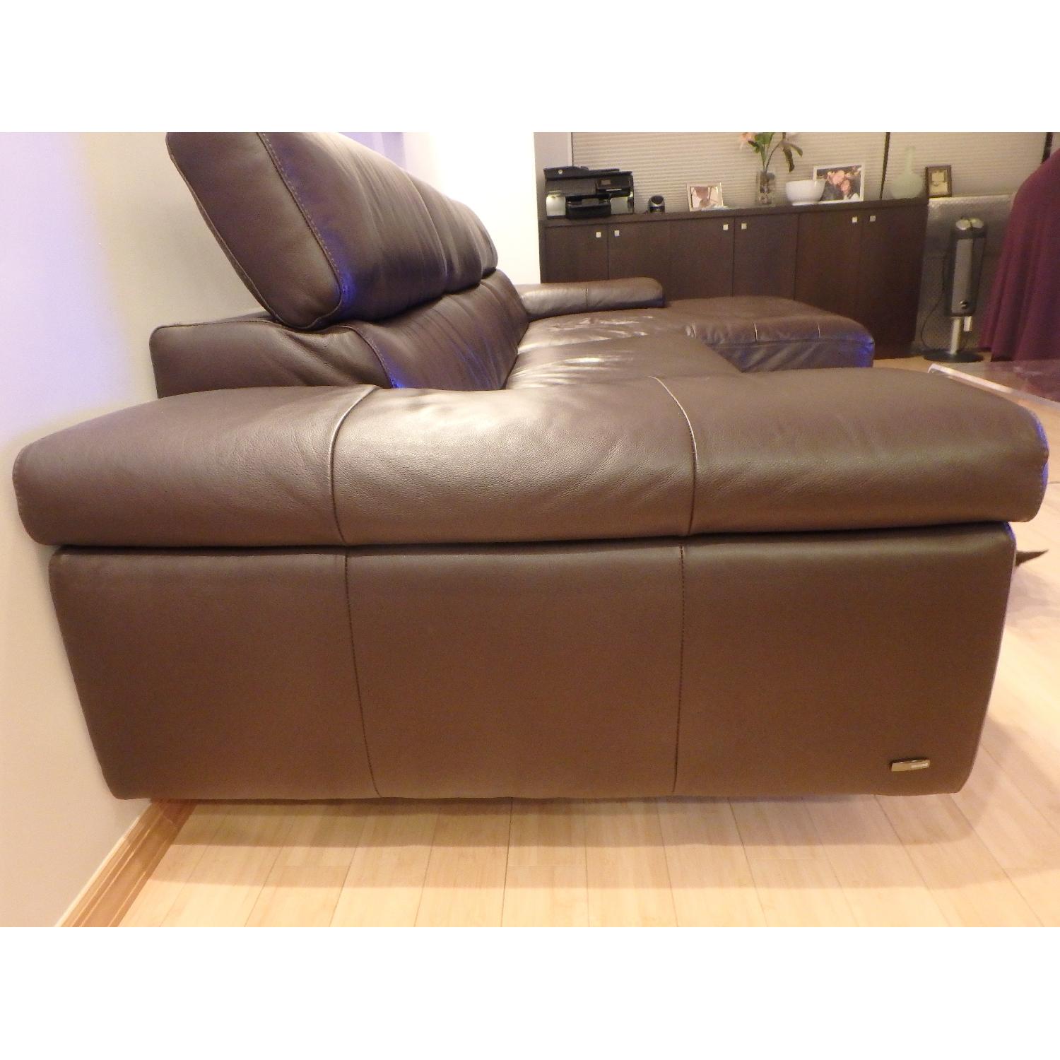 Natuzzi Leather Sectional - image-2